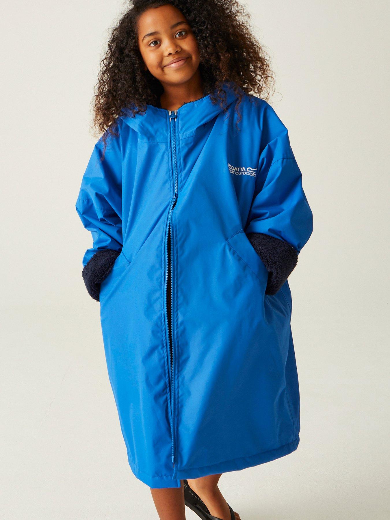 Image 1 of 7 of Regatta Junior Kids Waterproof Changing Robe - Blue