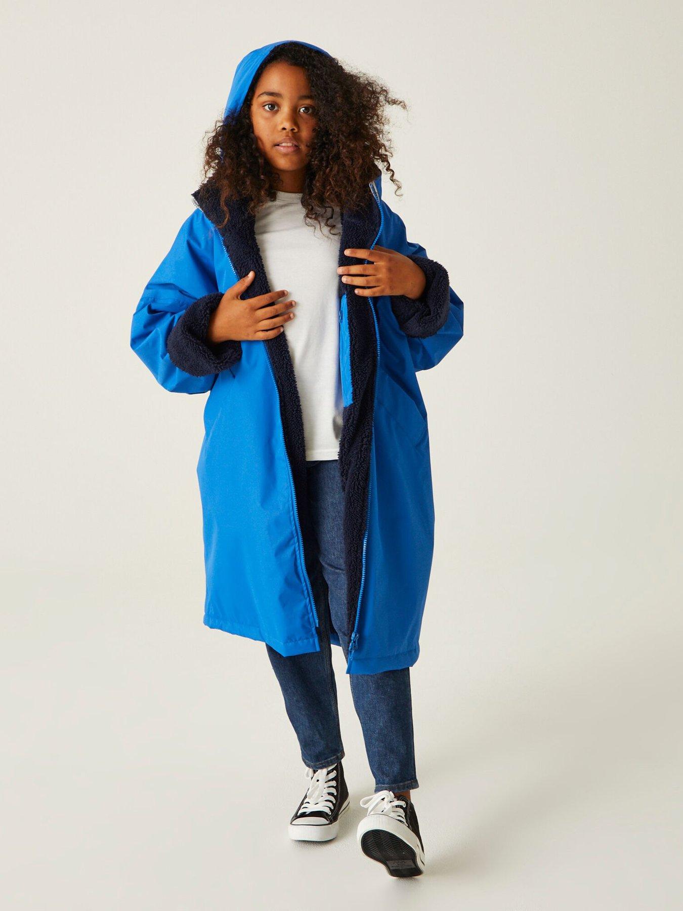 Image 3 of 6 of Regatta Junior Kids Waterproof Changing Robe - Blue