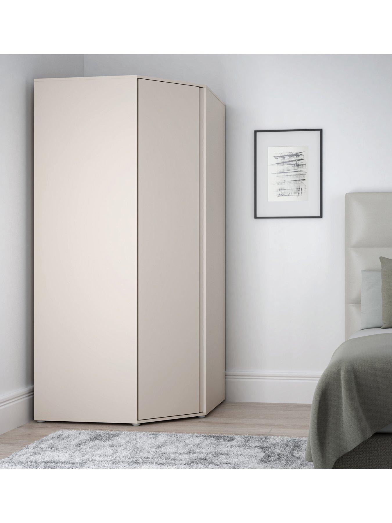 Very Home Lisson Corner Wardrobe - Oatmeal - FSC® Certified