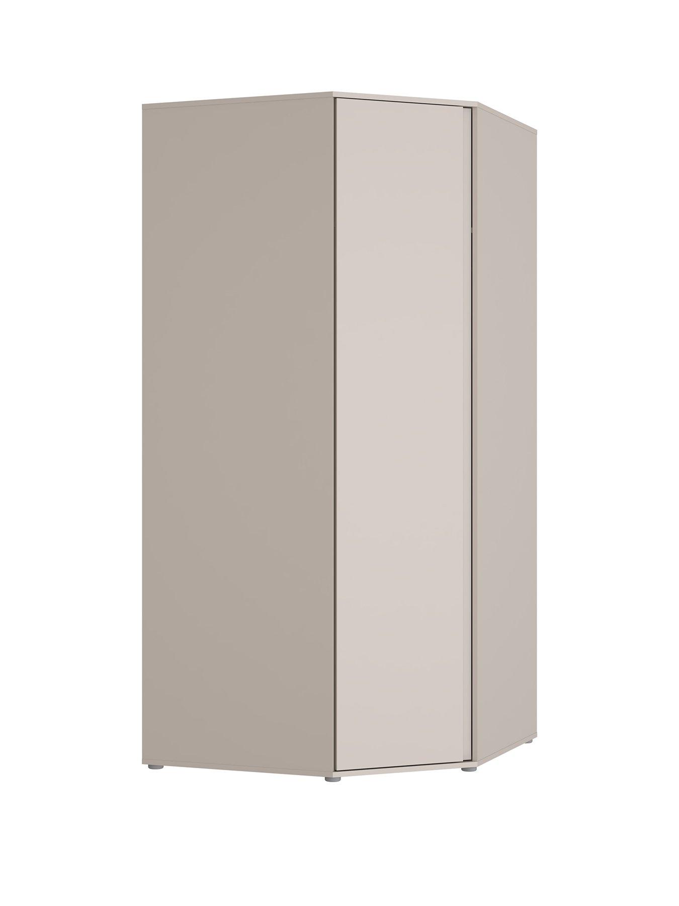 Image 3 of 7 of The Very Collection Lisson Corner Wardrobe - Oatmeal - FSC&reg; Certified