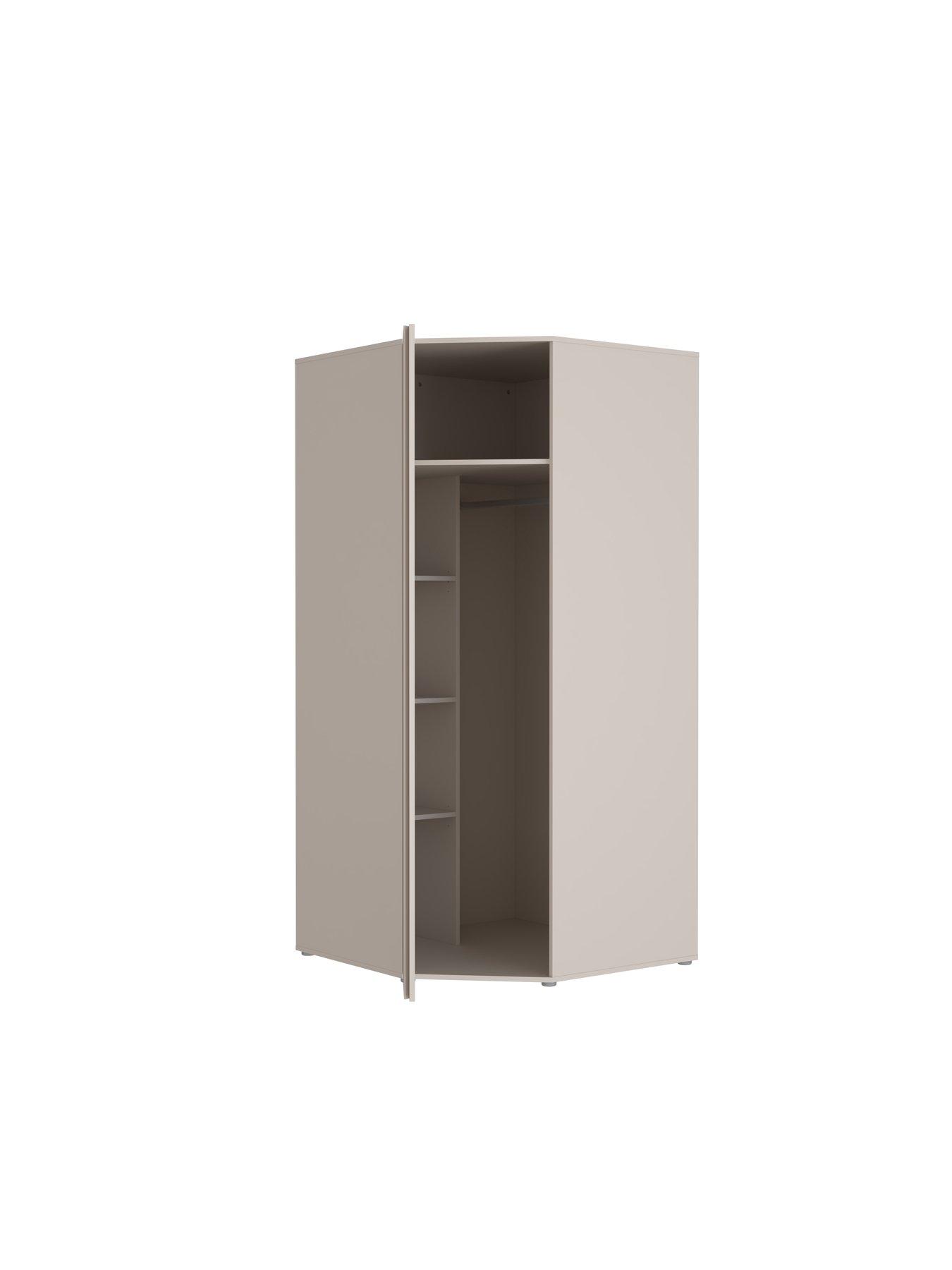 Image 4 of 7 of The Very Collection Lisson Corner Wardrobe - Oatmeal - FSC&reg; Certified