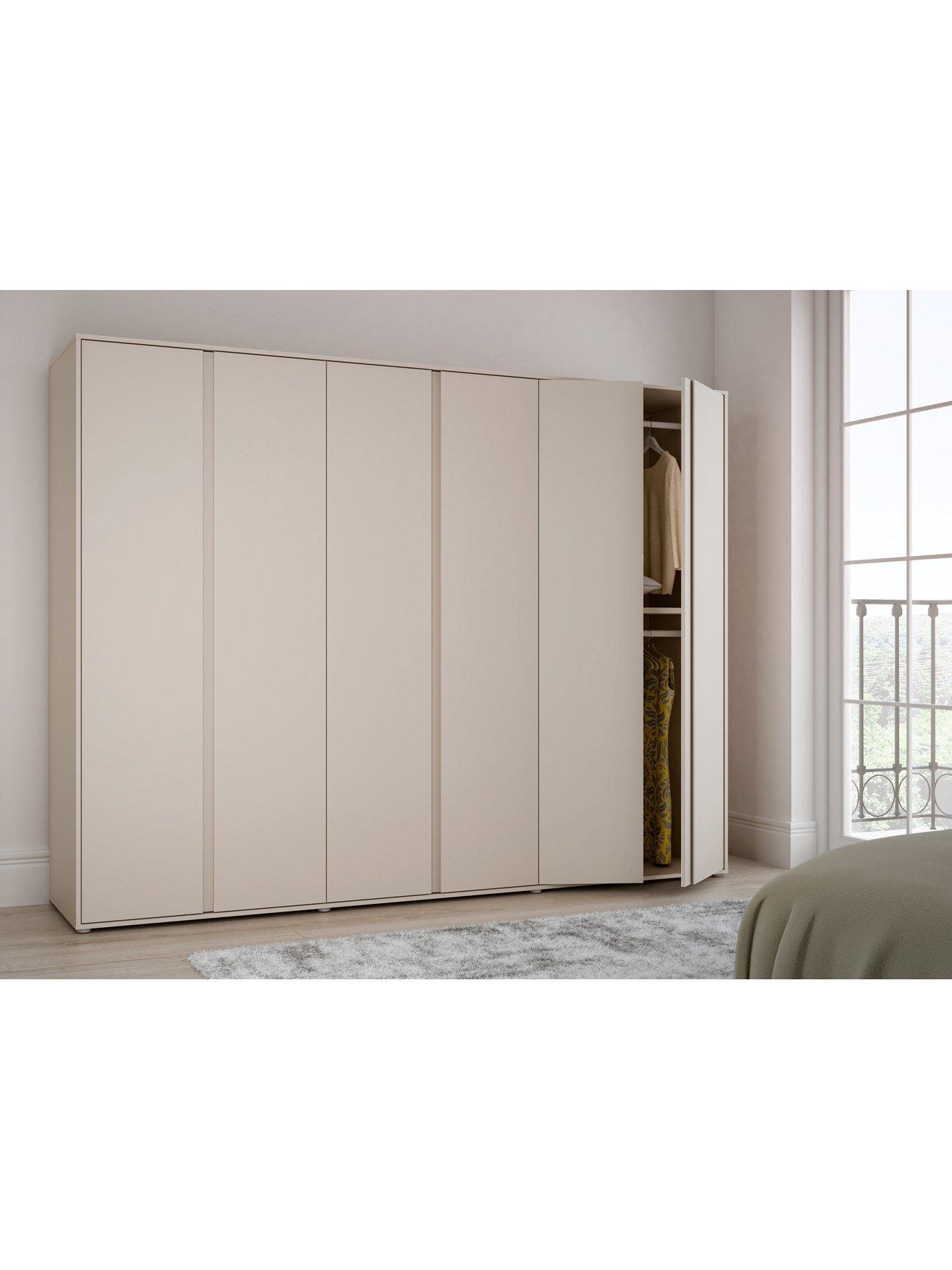 Image of Very Home Lisson 6 Door Wardrobe - Oatmeal - FSC® Certified