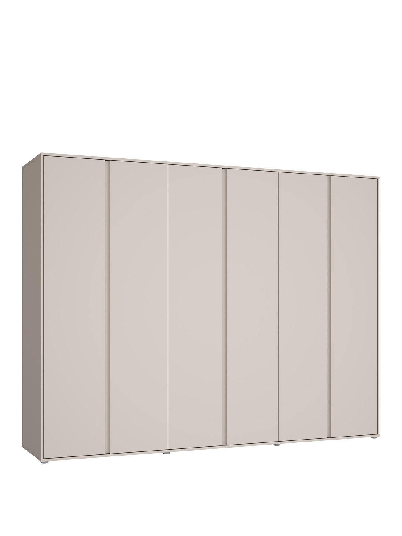 Image 3 of 7 of Very Home Lisson 6 Door Wardrobe - Oatmeal - FSC&reg; Certified
