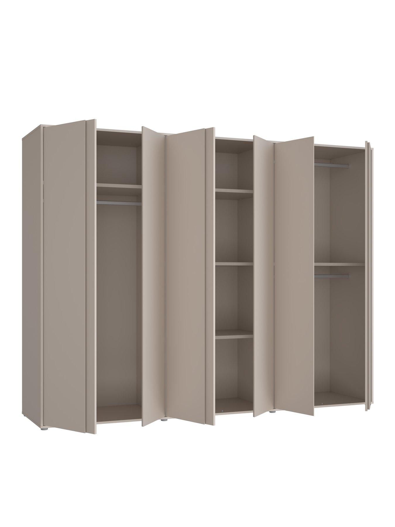 Image 5 of 7 of Very Home Lisson 6 Door Wardrobe - Oatmeal - FSC&reg; Certified