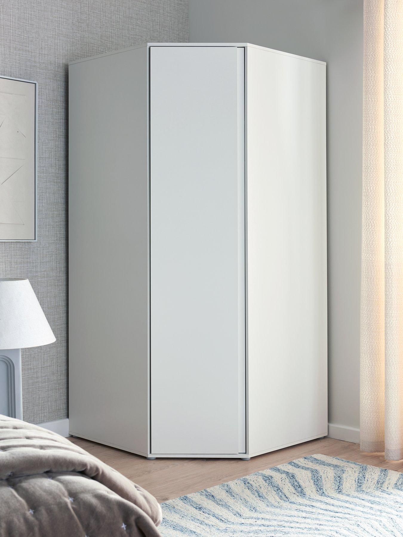 undefined Lisson Corner Wardrobe - White - FSC® Certified