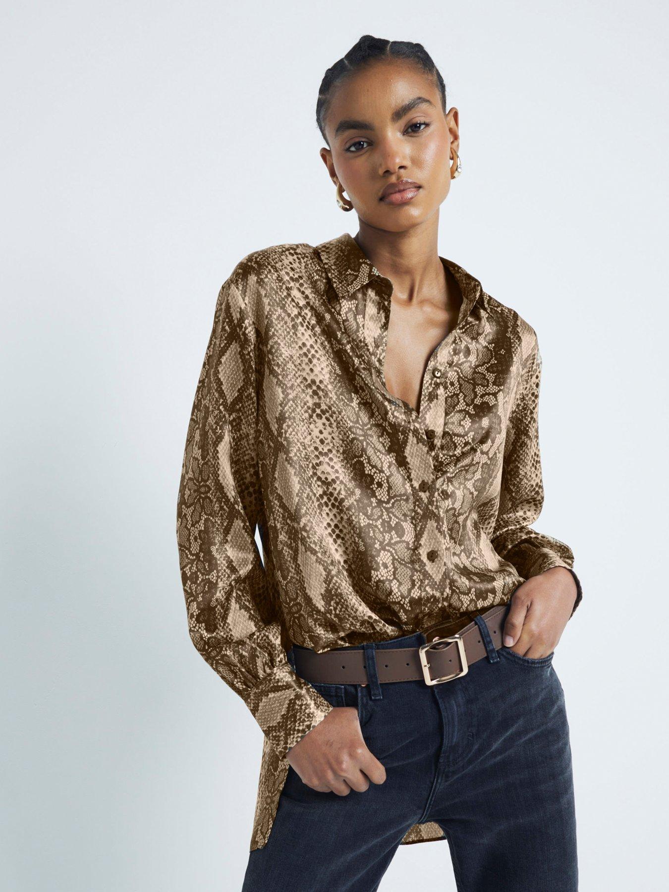 undefined Longline Shirt - Brown