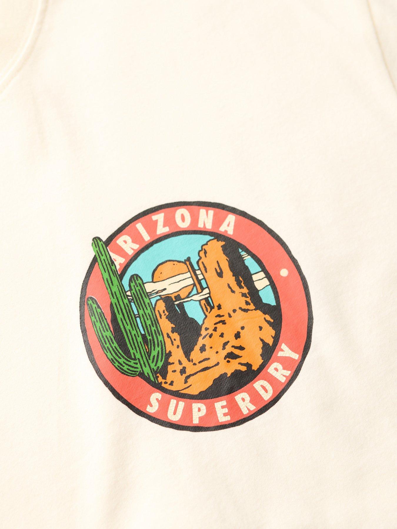 Image 5 of 5 of Superdry Travel Postcard Graphic T-Shirt - White