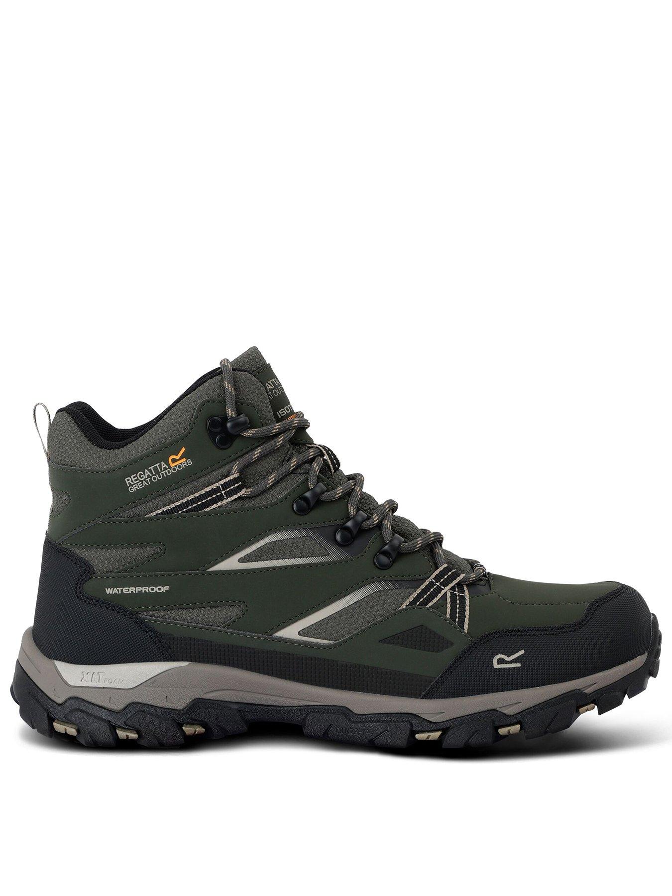 Regatta Mens Holcombe Waterproof Walking Boot, Green, Size 9, Men