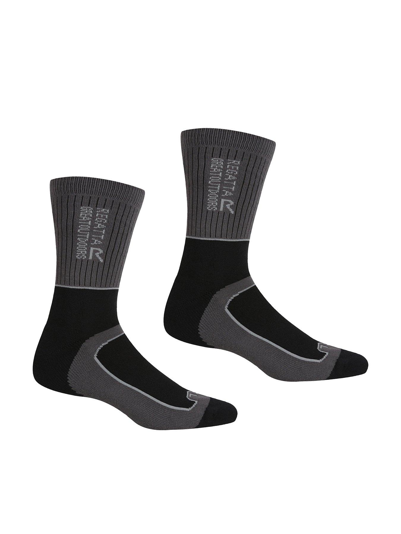 Image 1 of 1 of Regatta Mens Samaris 2 Walking Socks - Black