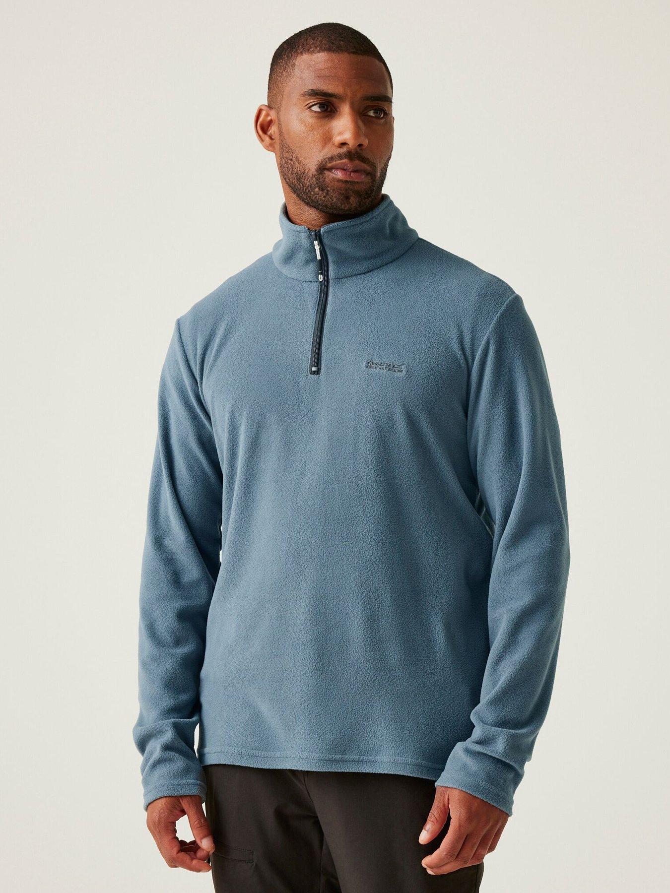 undefined Mens Thompson Fleece Half Zip Fleece- Grey