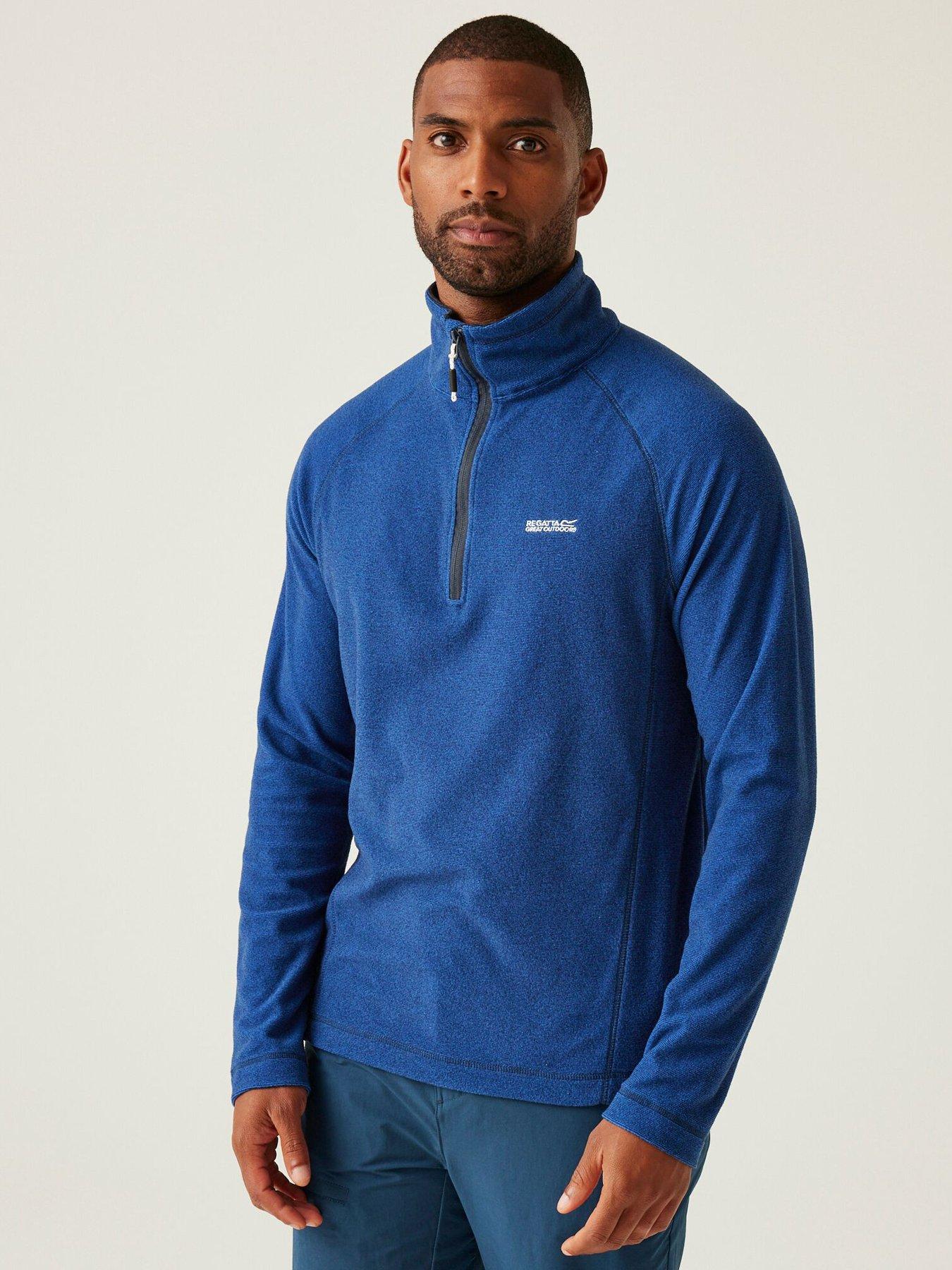 undefined Mens Montes Half Zip Fleece - Blue