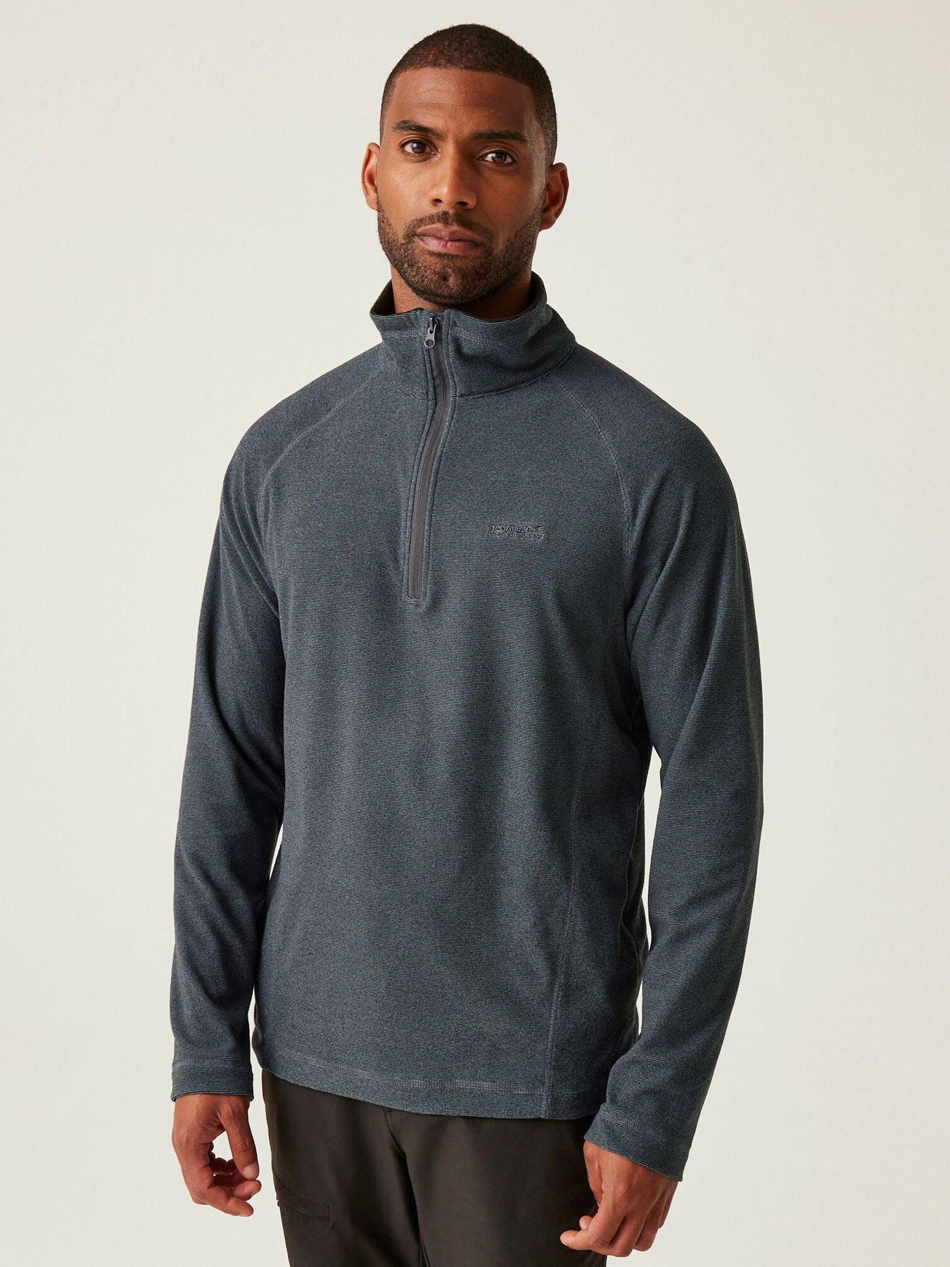 undefined Mens Montes Half Zip Fleece- Grey