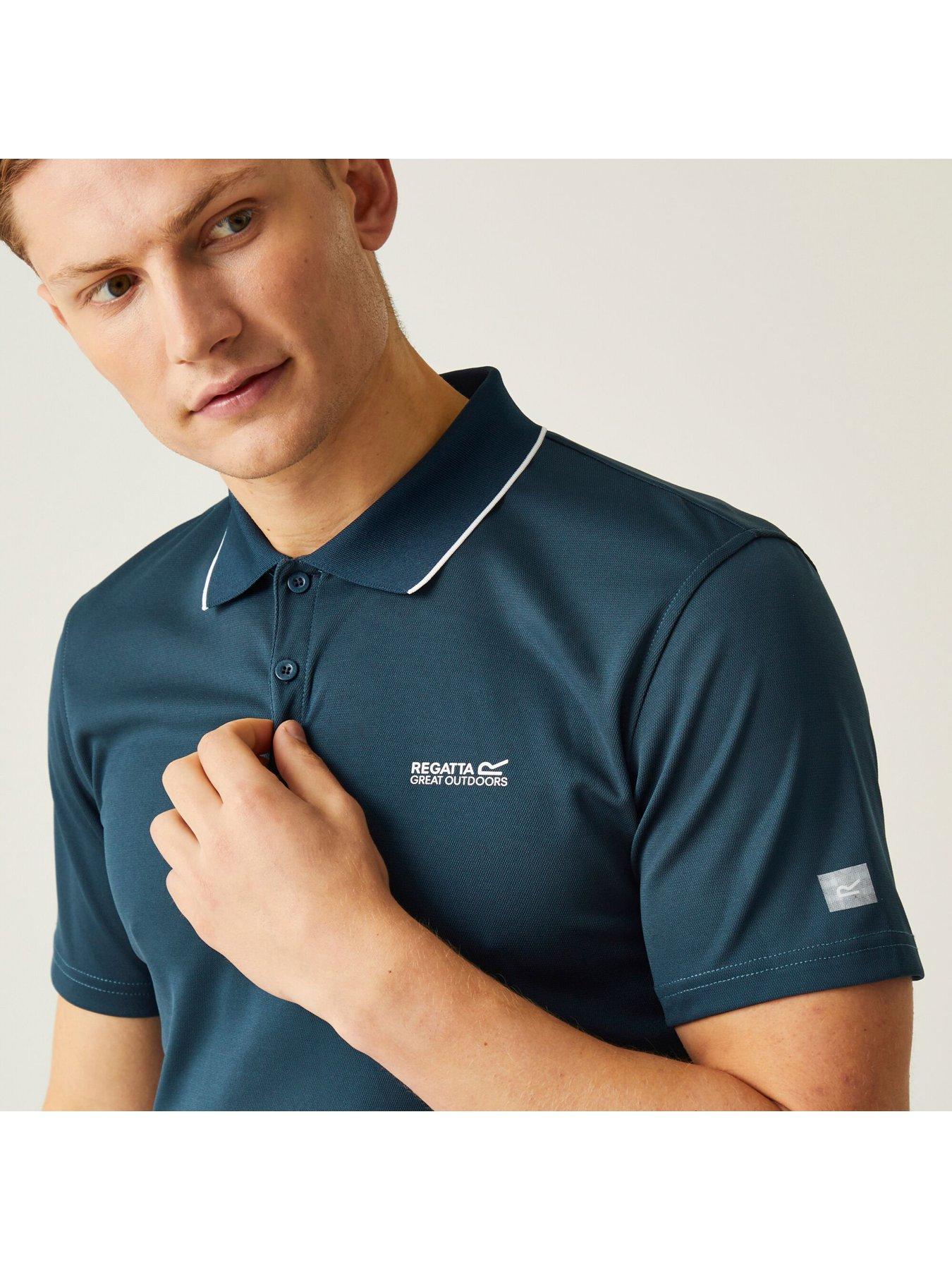 Image 4 of 6 of Regatta Mens Maverik V Polo Shirt - Navy