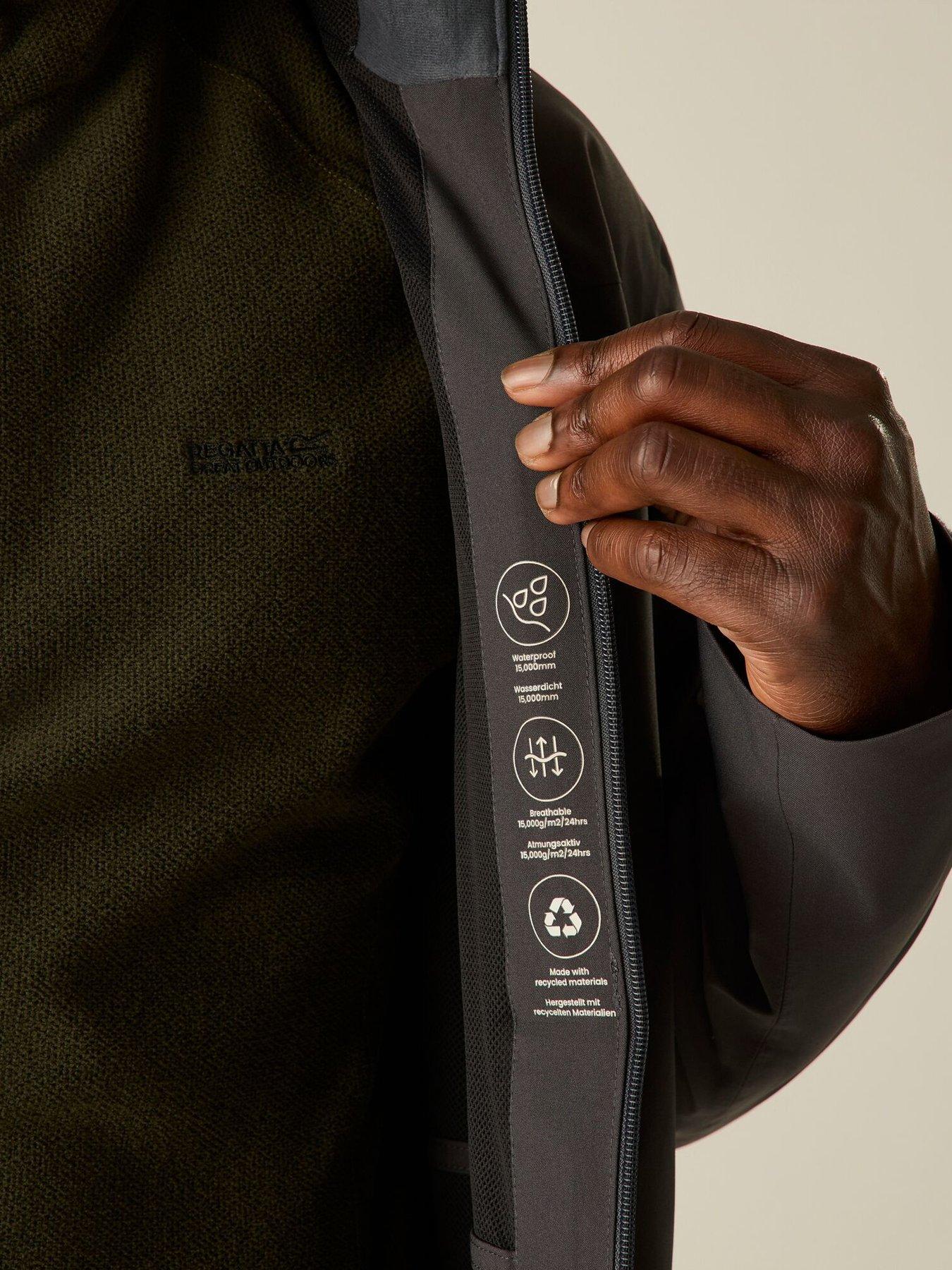 Image 5 of 7 of Regatta Men's Birchdale II Waterproof Shell Jacket - Grey