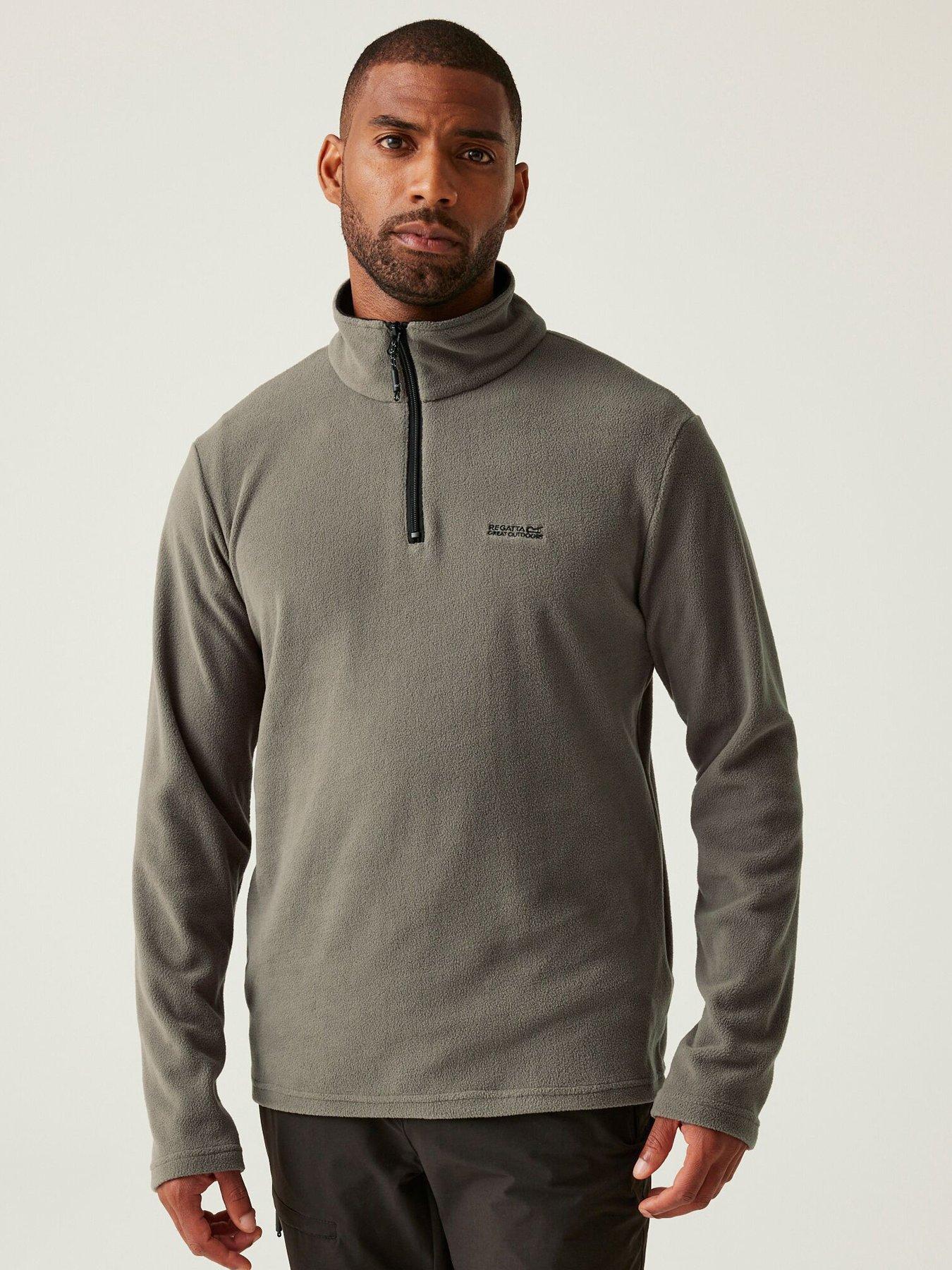 undefined Mens Thompson Fleece Half Zip Fleece- Dark Green