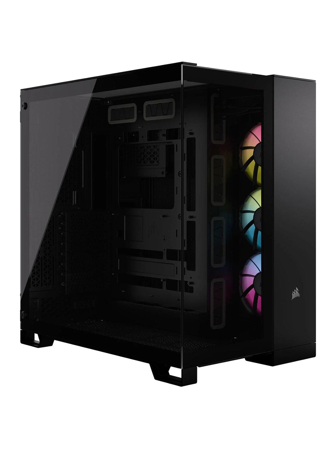 undefined iCUE Link 6500X RGB Tempered Glass Mid-Tower Dual Chamber PC Case - Black