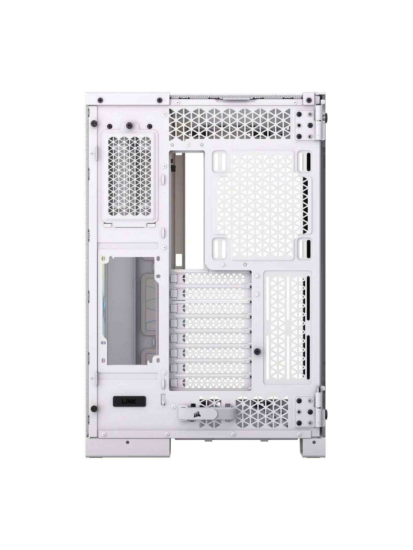 Image 4 of 4 of CORSAIR iCUE LINK 6500X RGB Tempered Glass Mid-Tower Dual Chamber PC Case&nbsp;- White