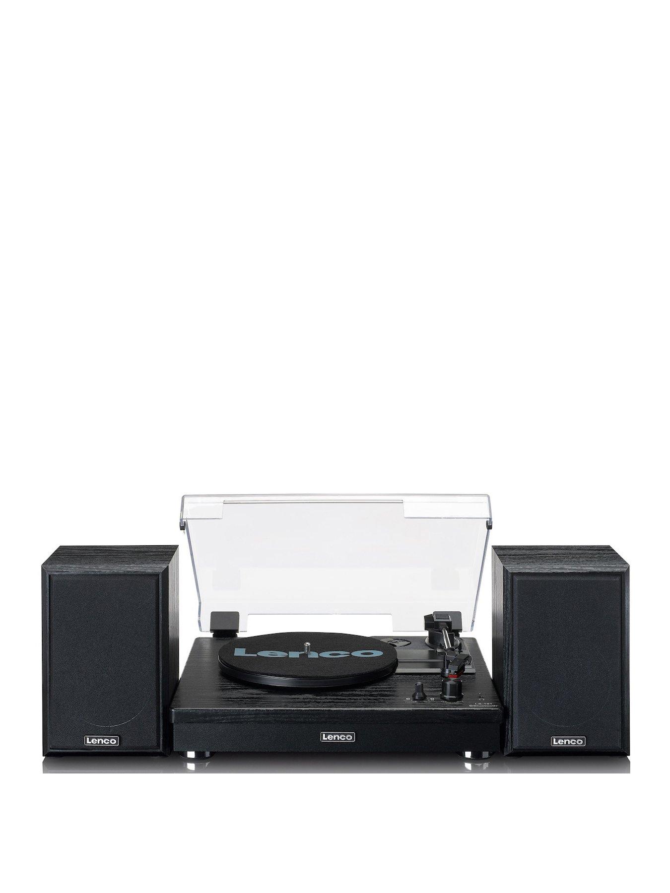 Lenco LS-101BK - Belt drive wooden turntable