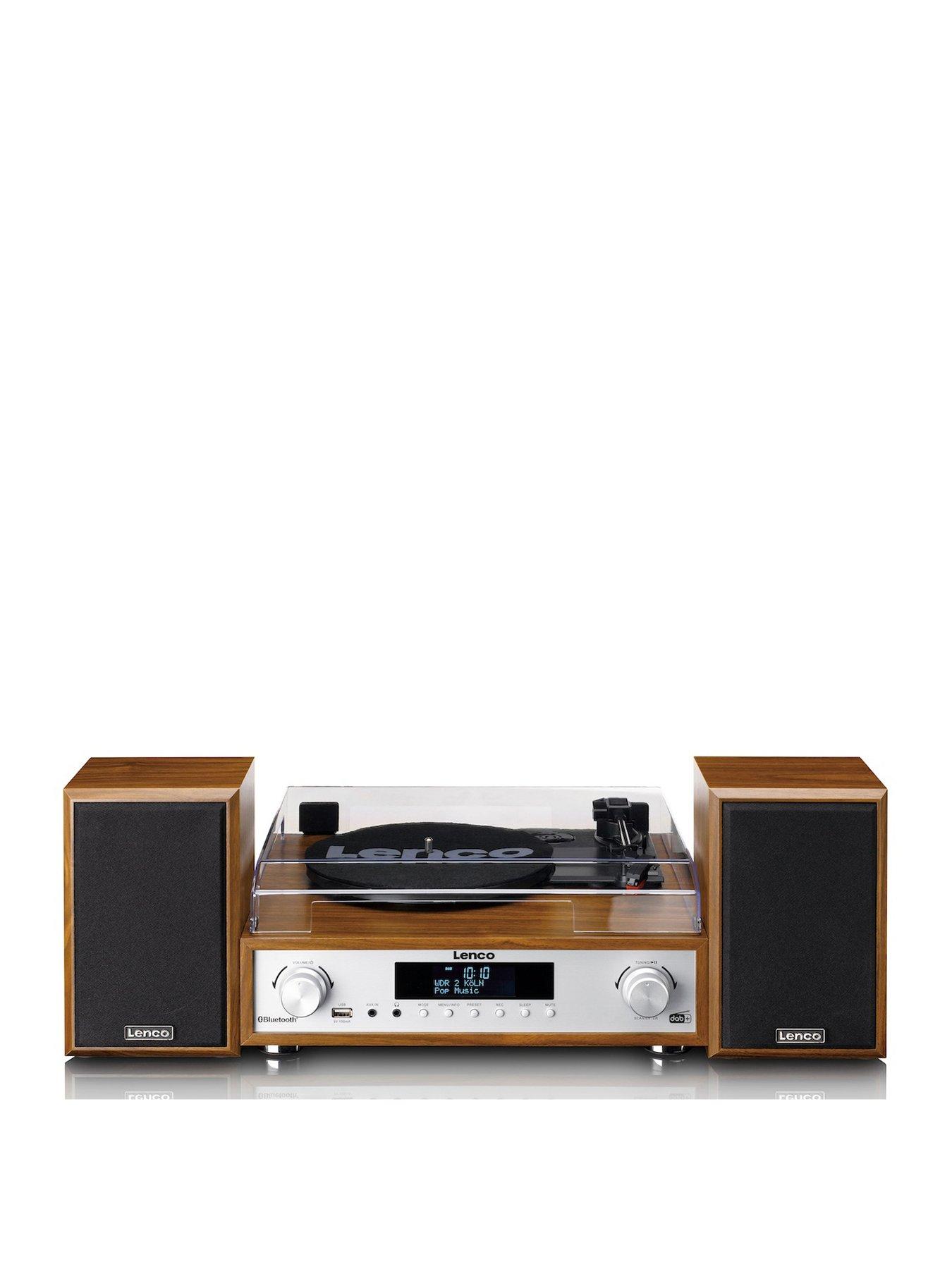 Lenco MC-160WD, Turntable with Bluetooth and Speakers, Wood