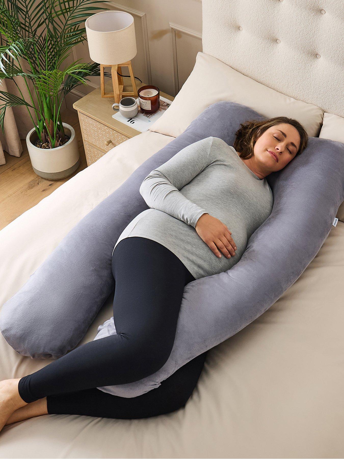 Silentnight Pregnancy U-Shape Body Support Pillow with Removeable Washable Cover - 140cm x 70cm