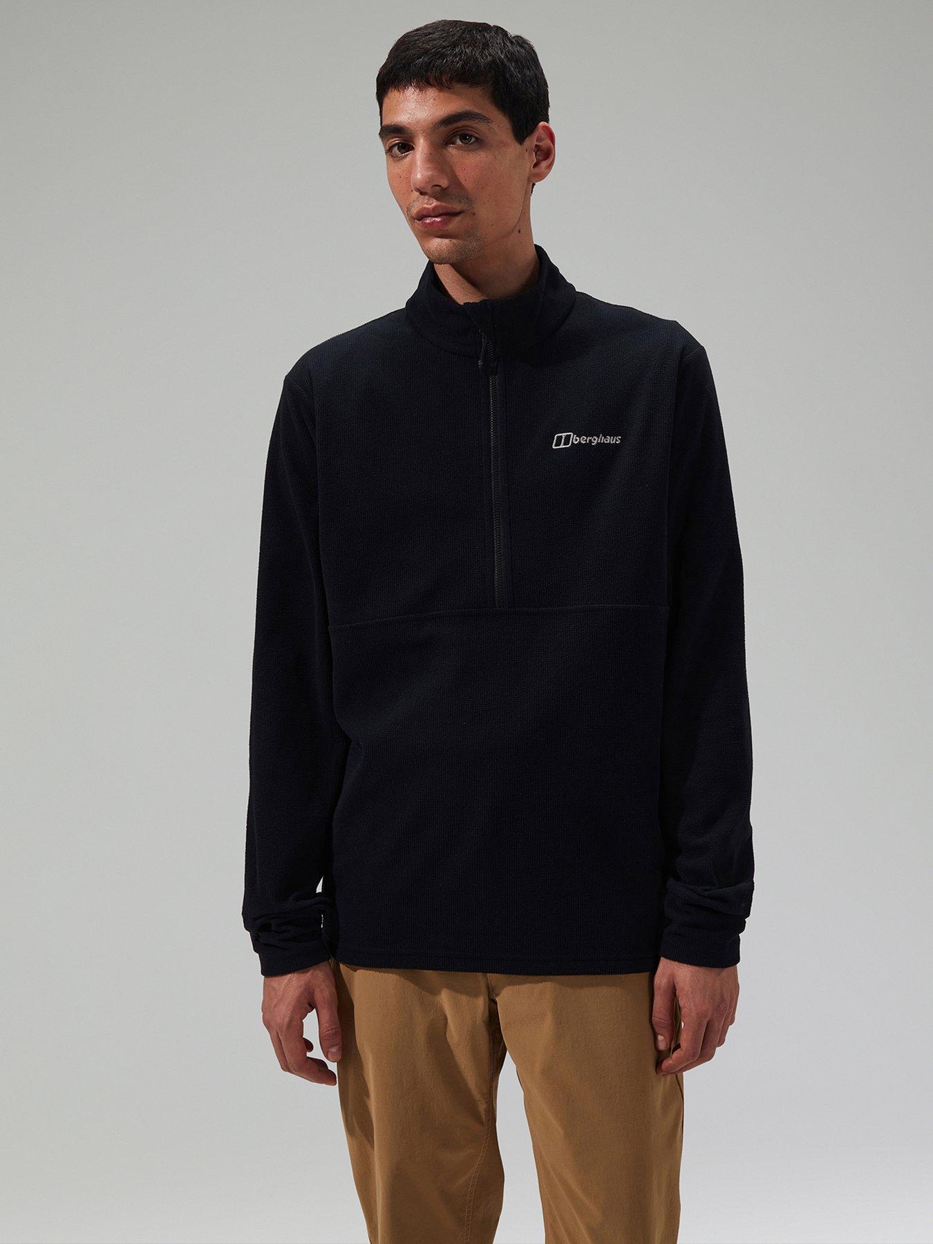 undefined Mens Ryten Half Zip Fleece - Black