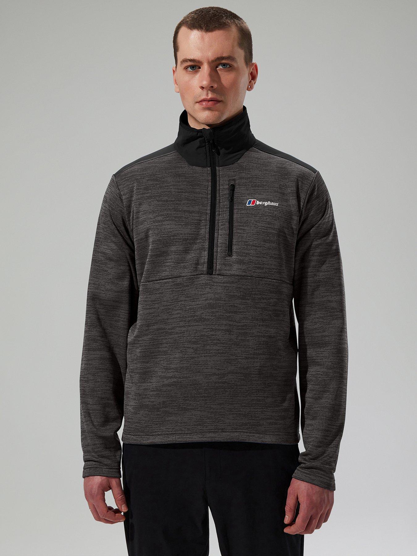 undefined Mens Thraskii Half Zip Midlayer - Grey