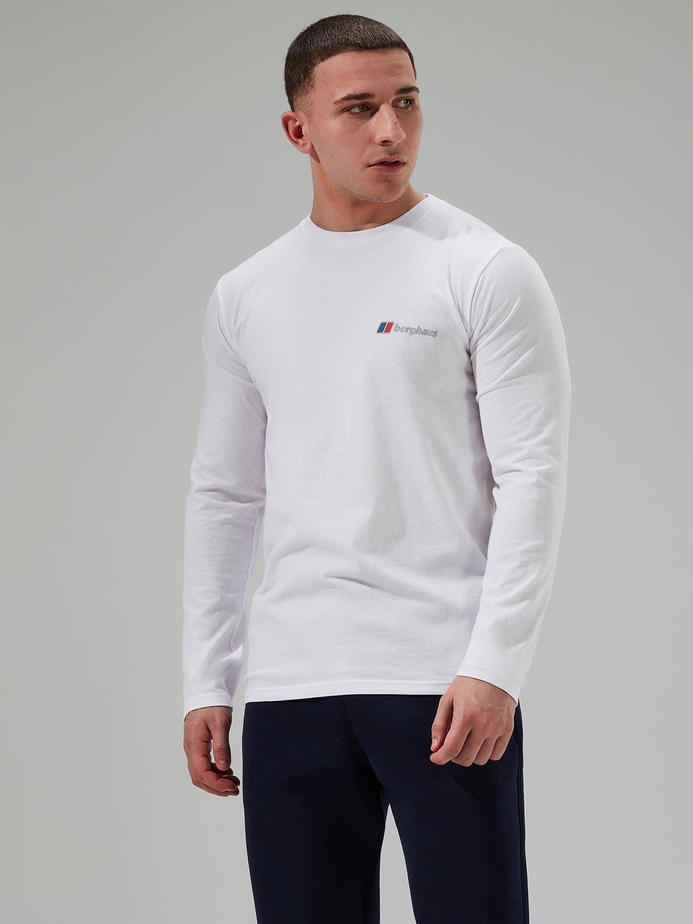 Image 1 of 6 of Berghaus Mens Three Layers Long Sleeve Tee - White