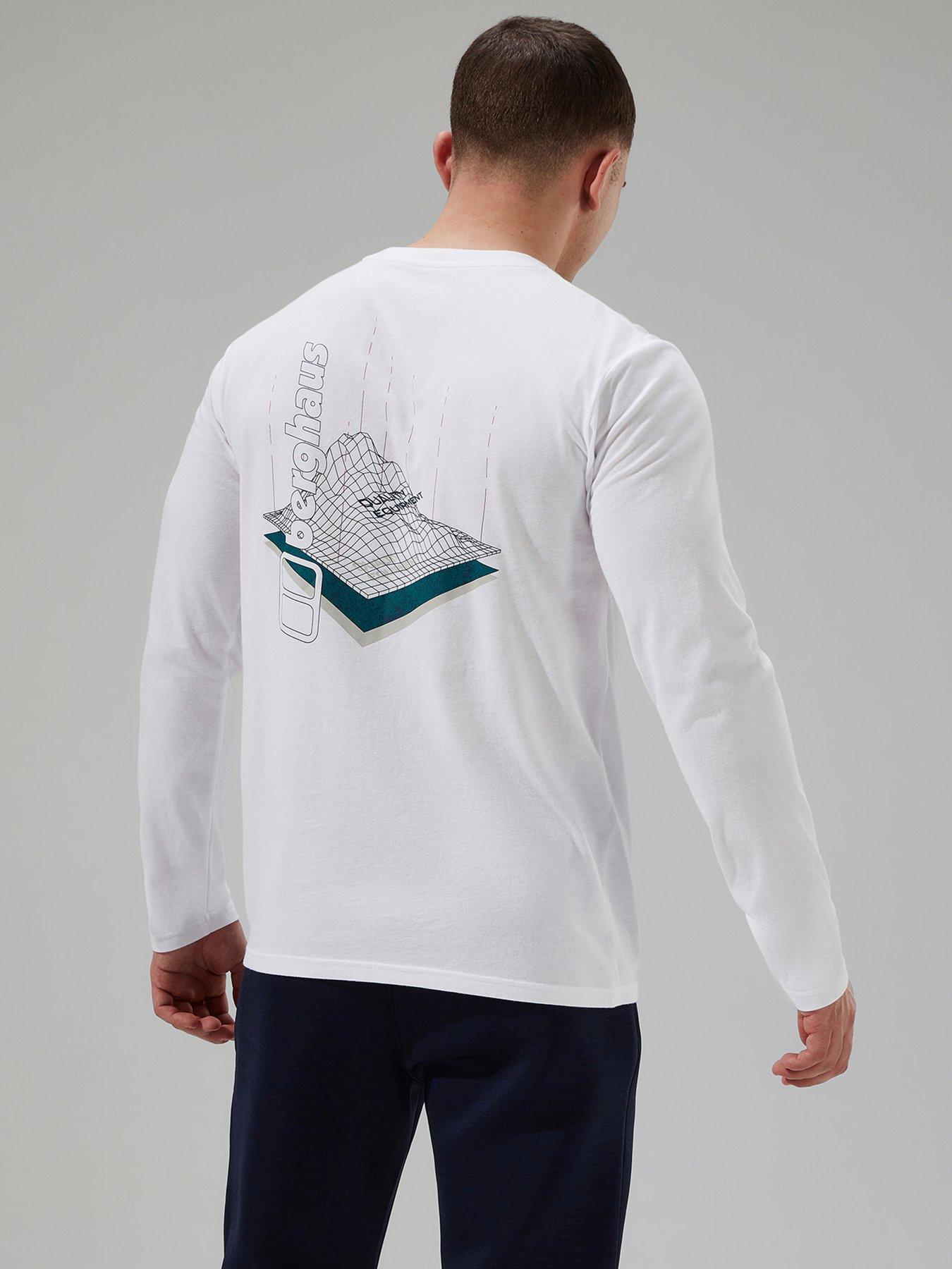 Image 2 of 6 of Berghaus Mens Three Layers Long Sleeve Tee - White