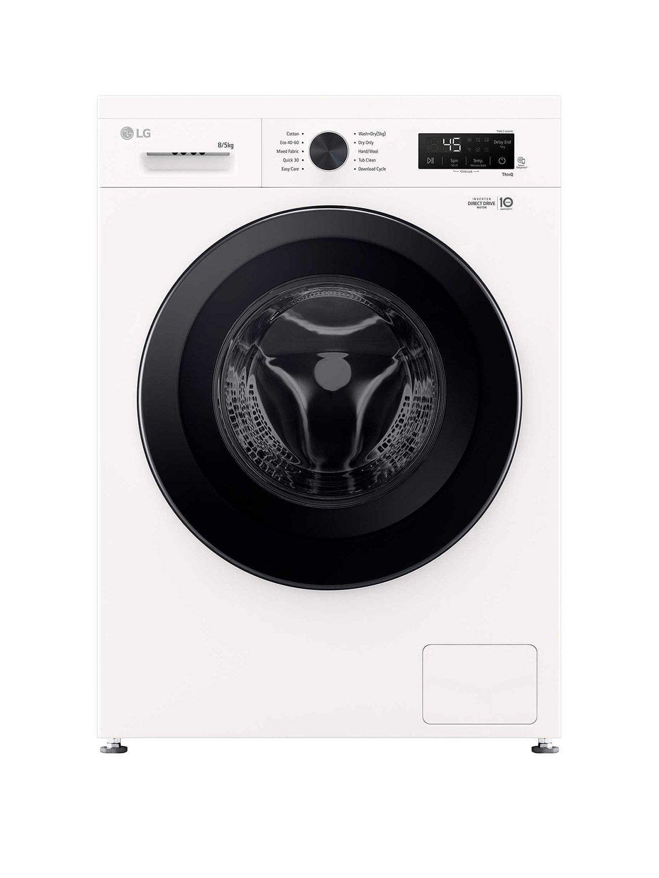 LG W4X1085NWK 8KG / 5KG 1400 Washer Dryer ESSENCE GLOSSY WHITE