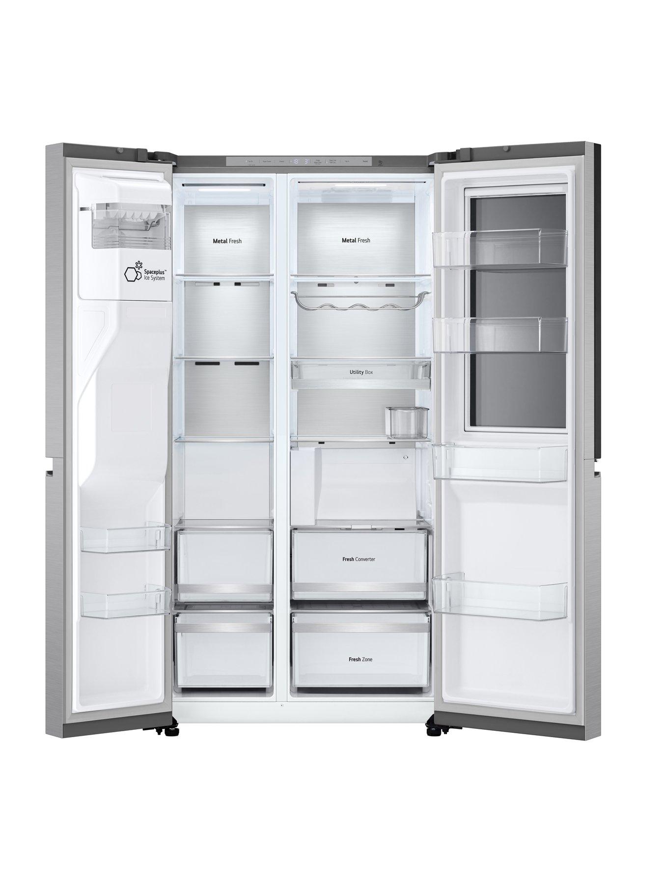 Image 3 of 7 of LG InstaView GSXE90BSAD 628L Smart Inverter American-Style Fridge Freezer - Brushed Steel
