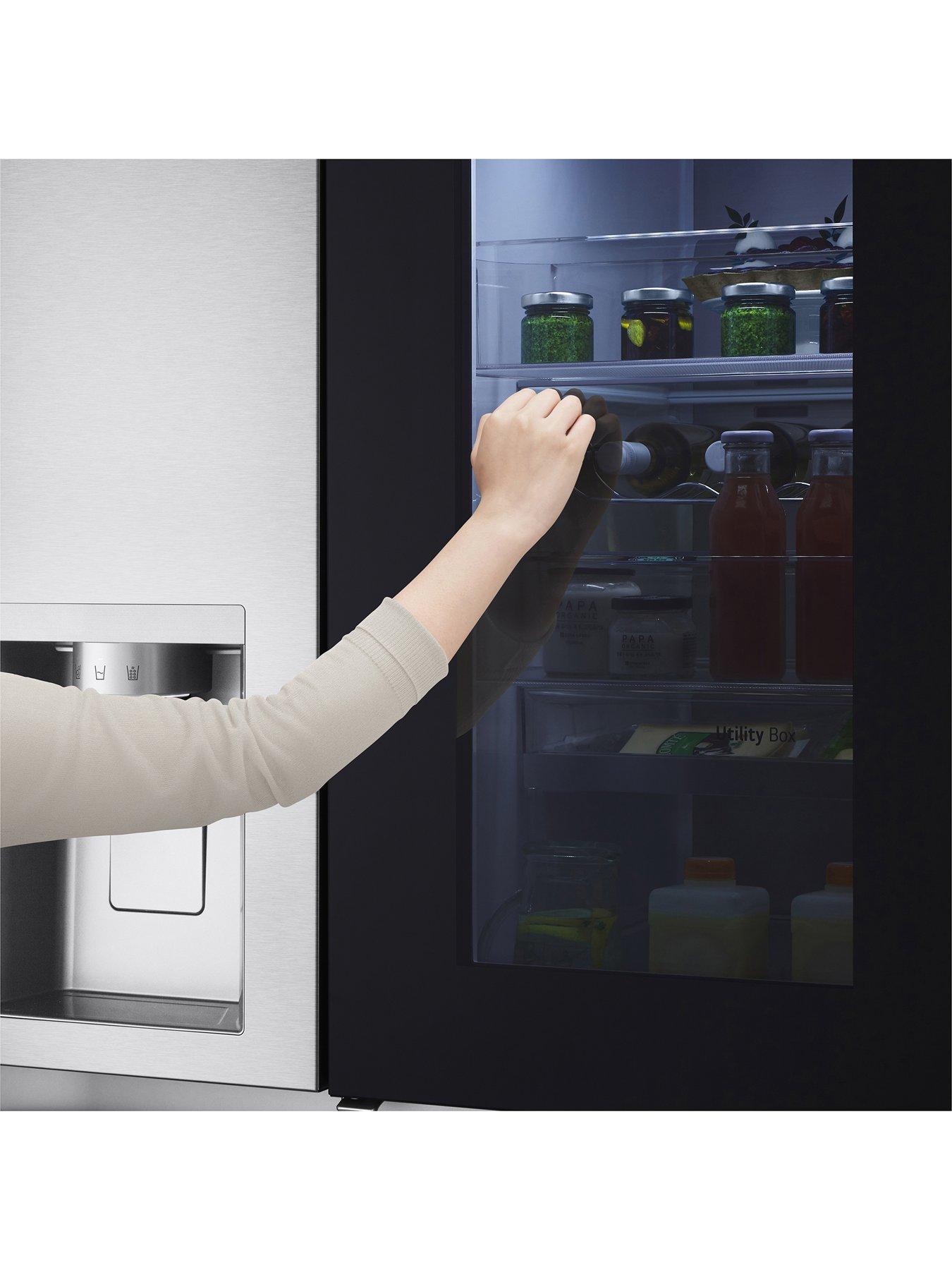 Image 4 of 7 of LG InstaView GSXE90BSAD 628L Smart Inverter American-Style Fridge Freezer - Brushed Steel