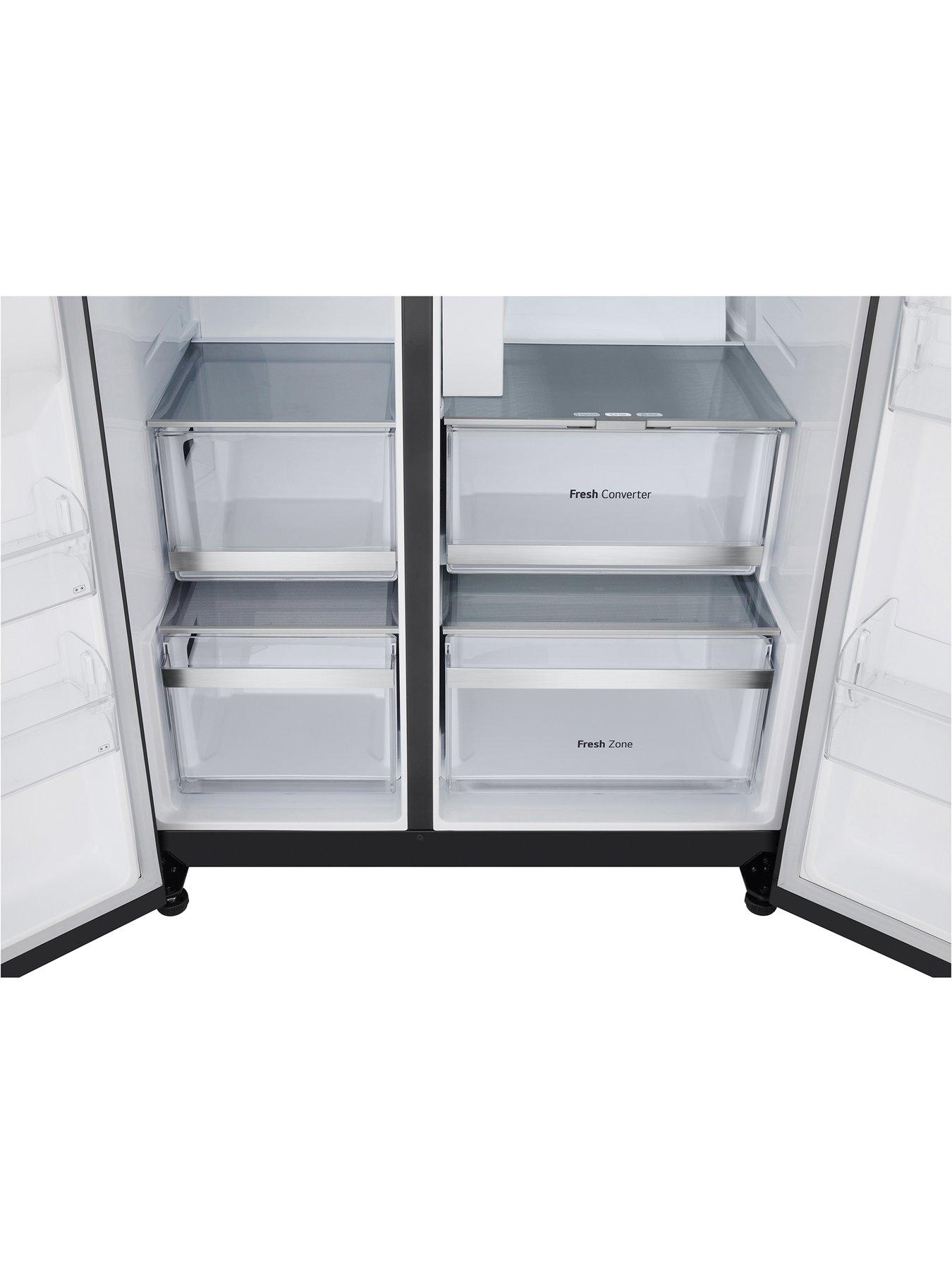 Image 5 of 7 of LG InstaView GSXE90EVAD 628L Smart Inverter American Style Fridge Freezer - Black Steel