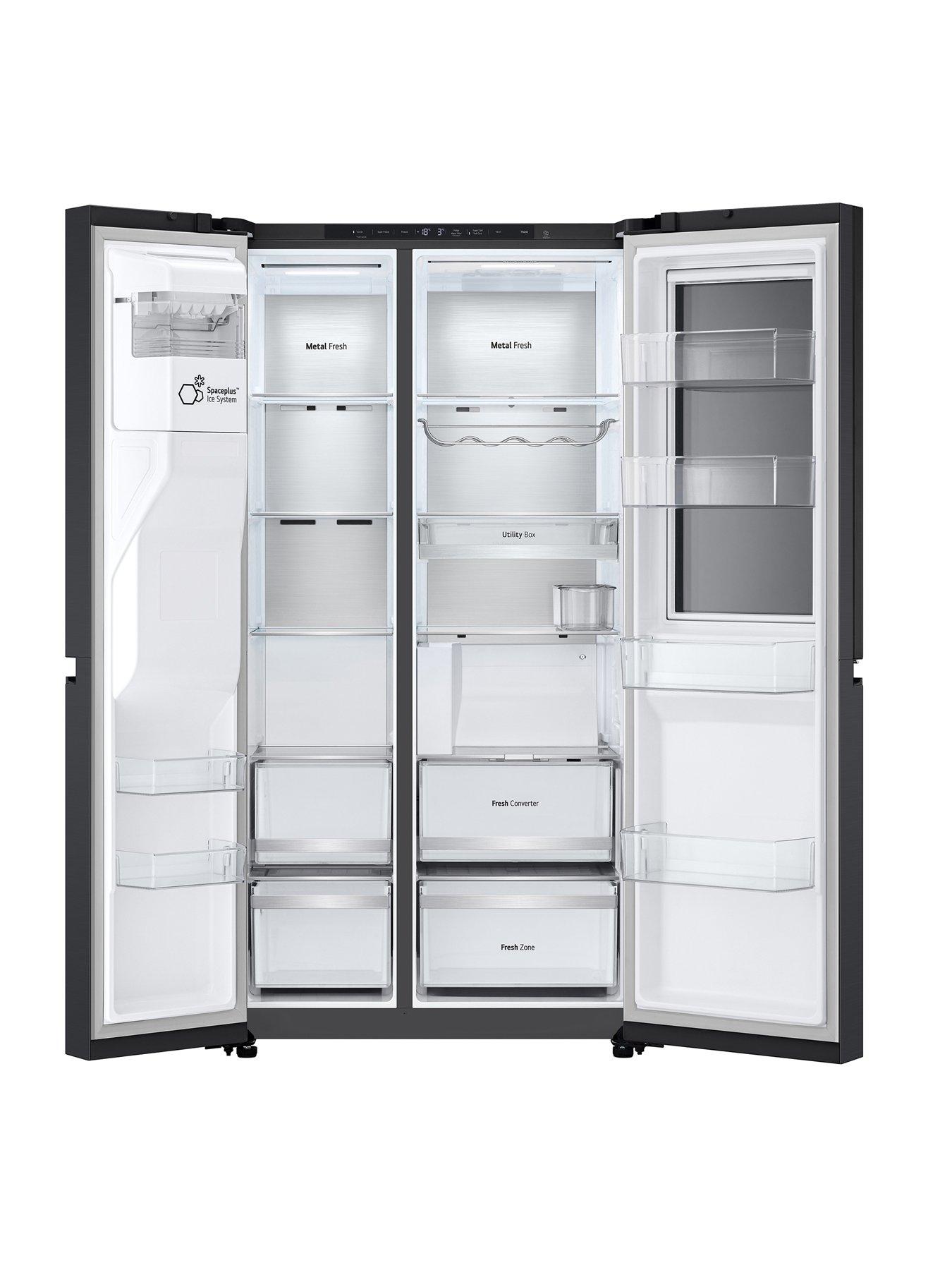Image 6 of 7 of LG InstaView GSXE90EVAD 628L Smart Inverter American Style Fridge Freezer - Black Steel
