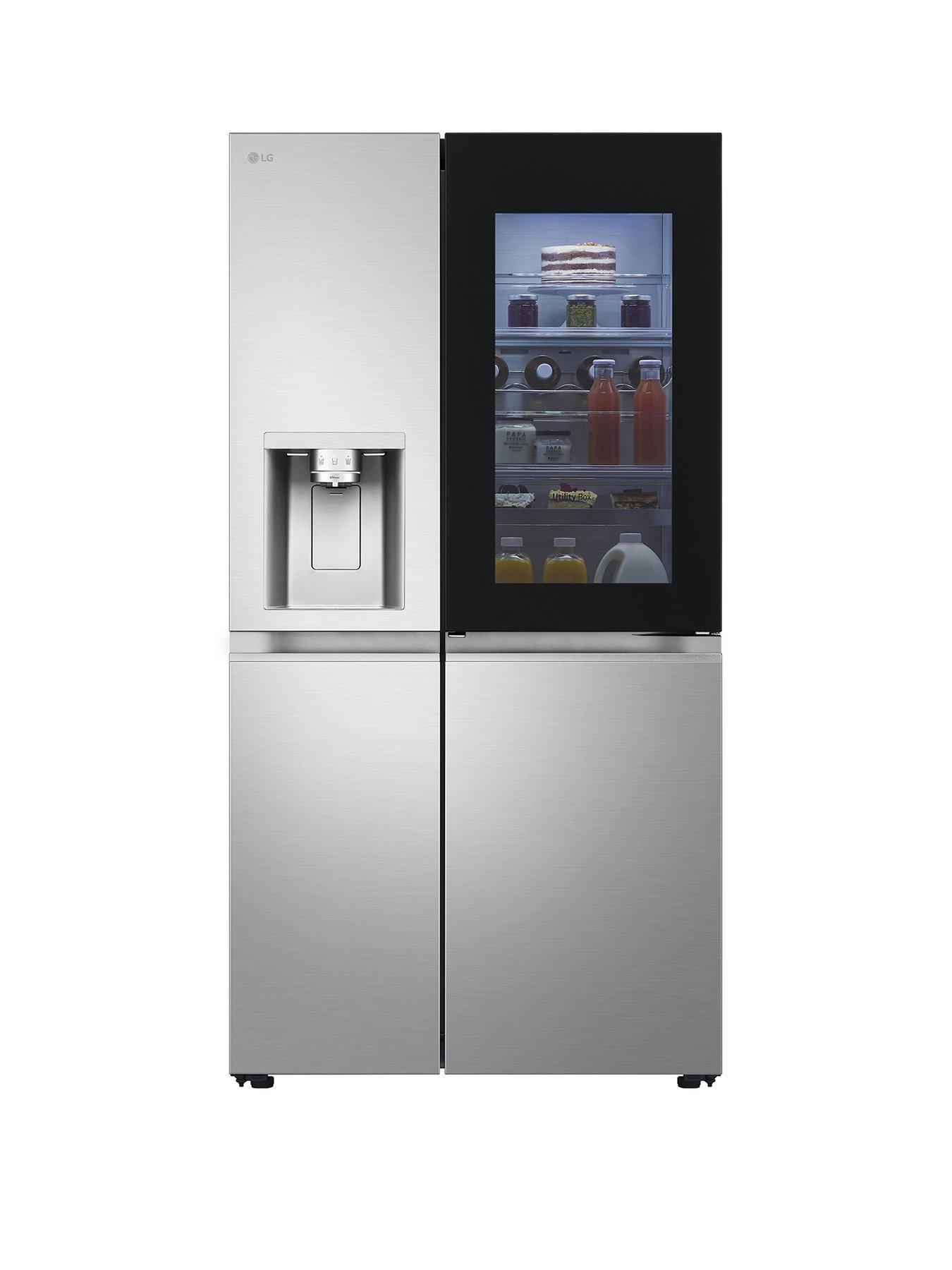 LG GSXE91BSAD 628L Instaview Smart Inverter American Style Fridge Freezer Brushed Steel