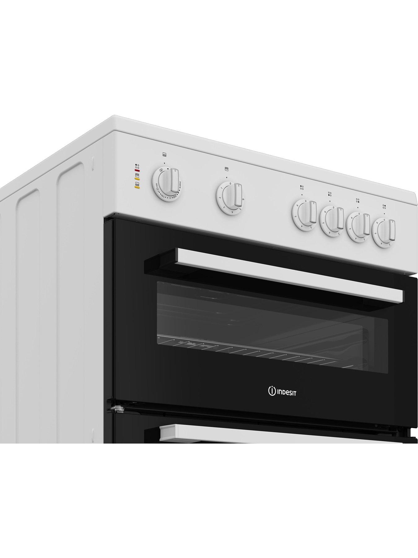 Image 5 of 5 of Indesit IT60V9KMW/UK 60cm Wide Freestanding Twin Cavity Electric Cooker -&nbsp;White&nbsp;- A Rated