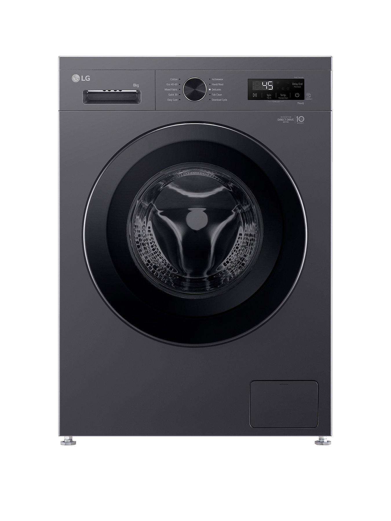 LG F4X1008NMK 8kg Load, 1400 Spin Washing Machine - Slate Grey