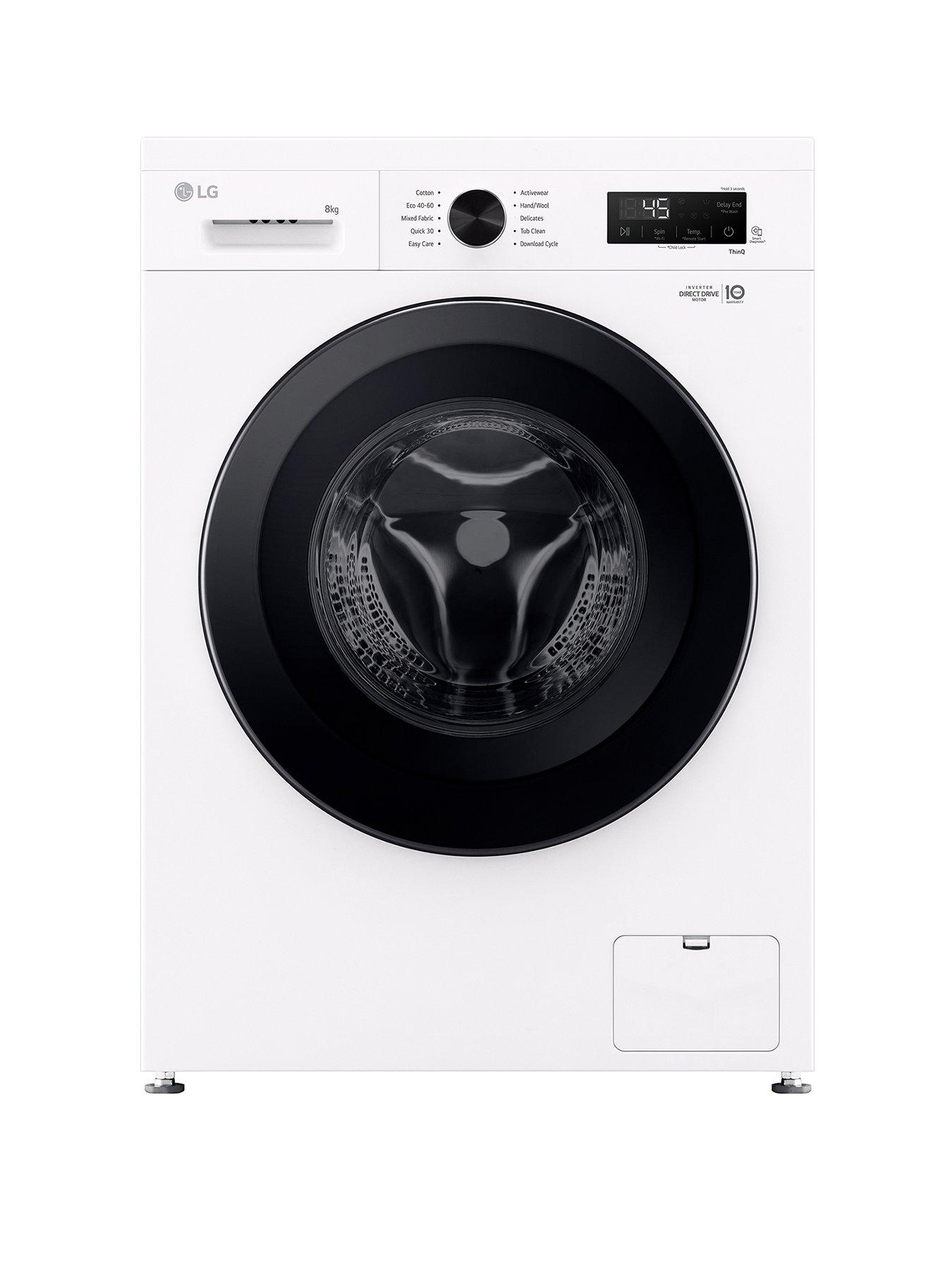 Image 1 of 7 of LG F4X1008NWK 8kg Load, 1400 Spin Washing Machine - White