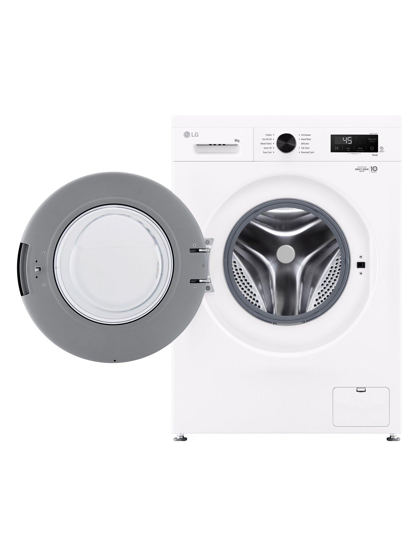 Image 3 of 7 of LG F4X1008NWK 8kg Load, 1400 Spin Washing Machine - White