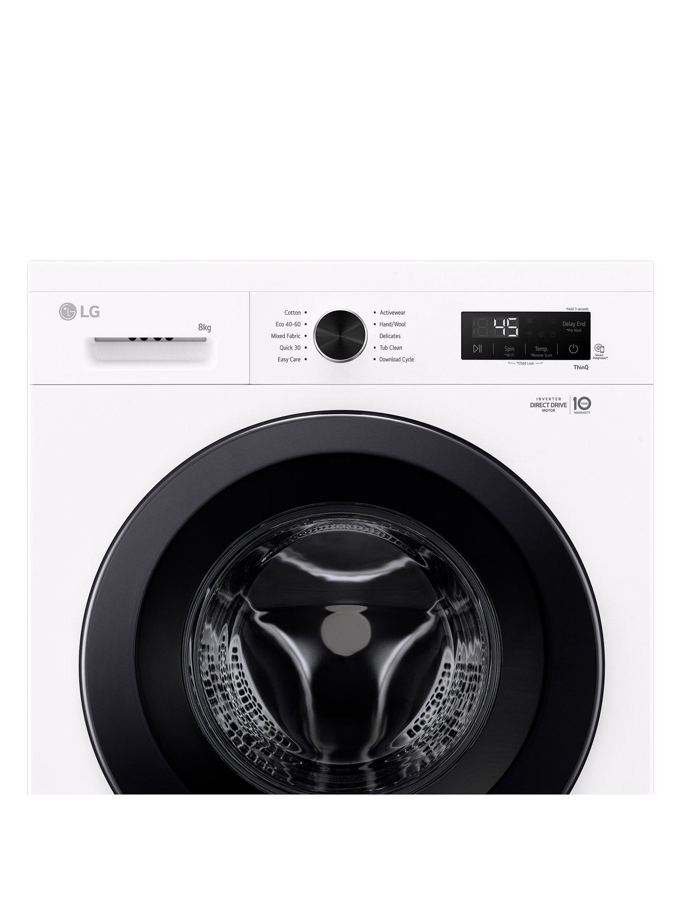 Image 4 of 7 of LG F4X1008NWK 8kg Load, 1400 Spin Washing Machine - White