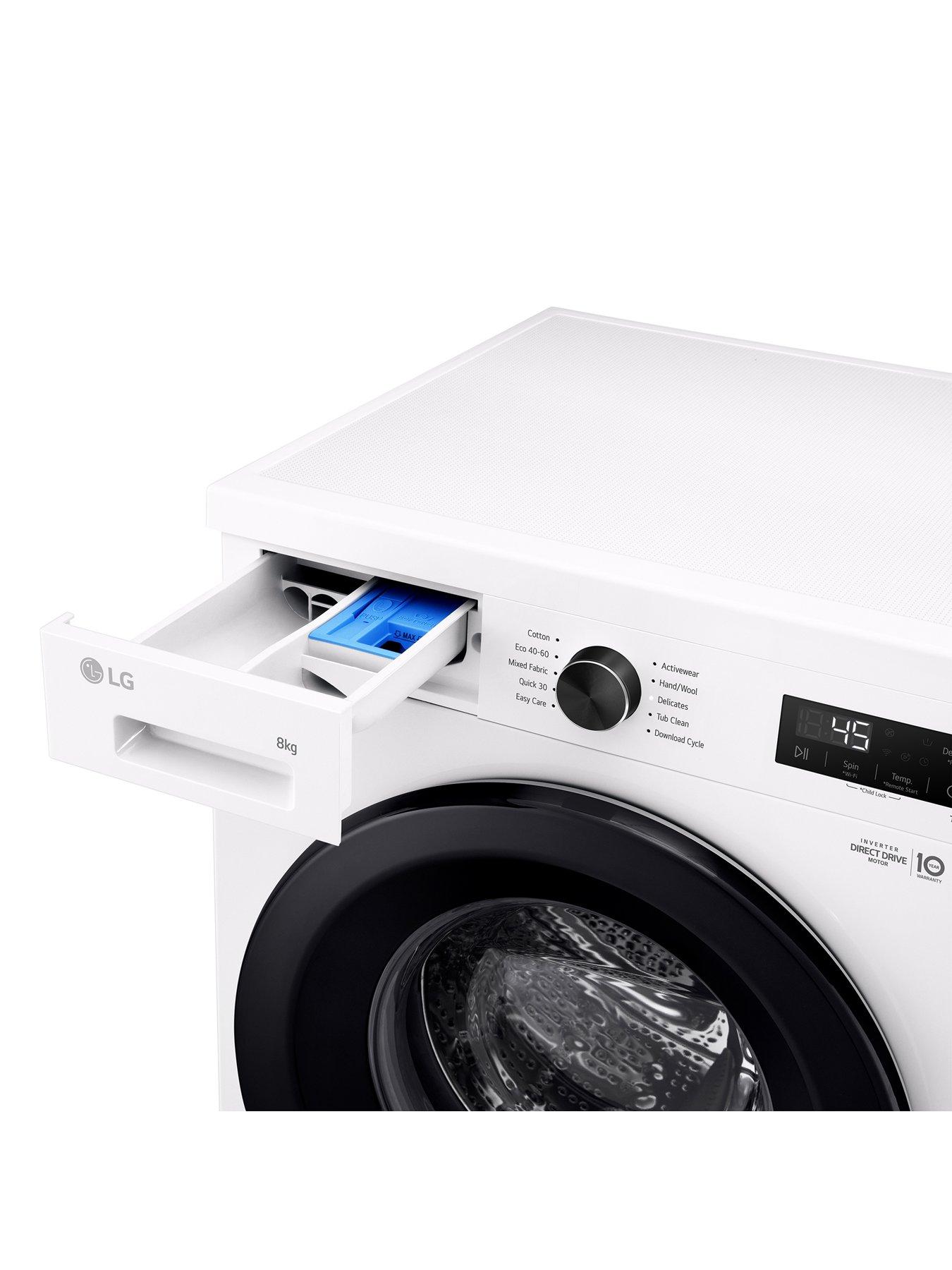 Image 6 of 7 of LG F4X1008NWK 8kg Load, 1400 Spin Washing Machine - White