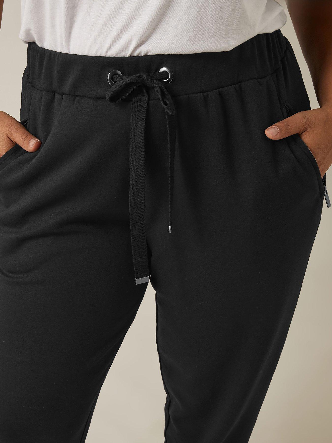 Image 4 of 4 of Evans Zip Detail Jogger - Black