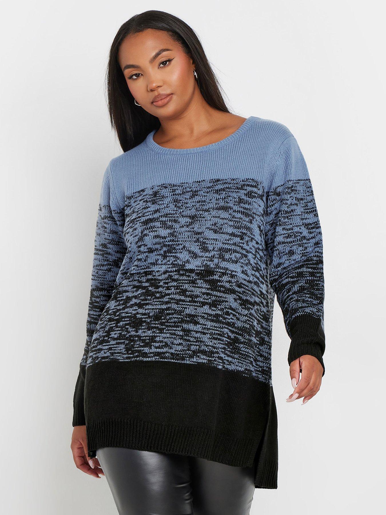 undefined Curve Colourblock 4 Panel Jumper - Blue