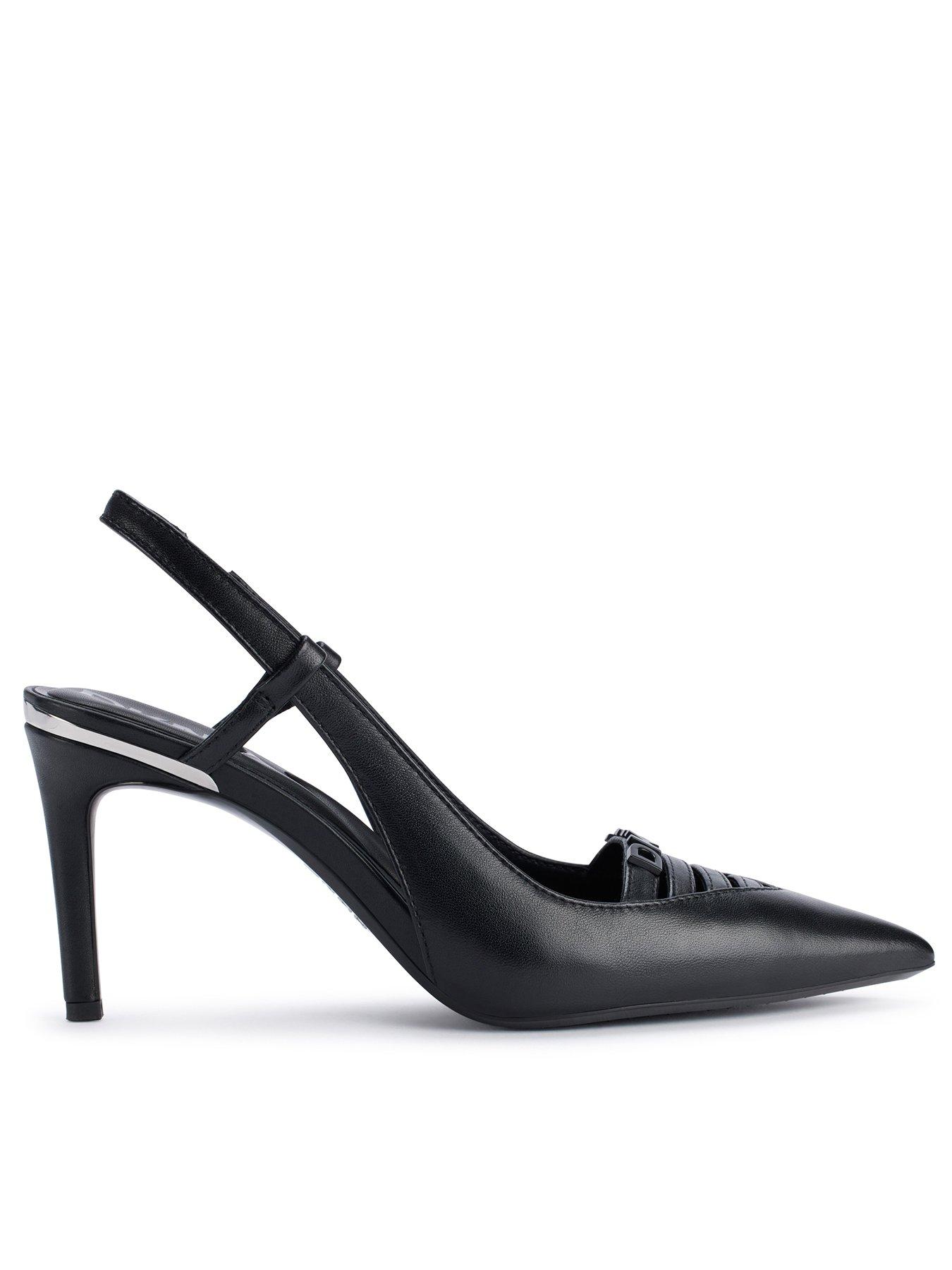 undefined Malden – Slingback Court Heel - Black