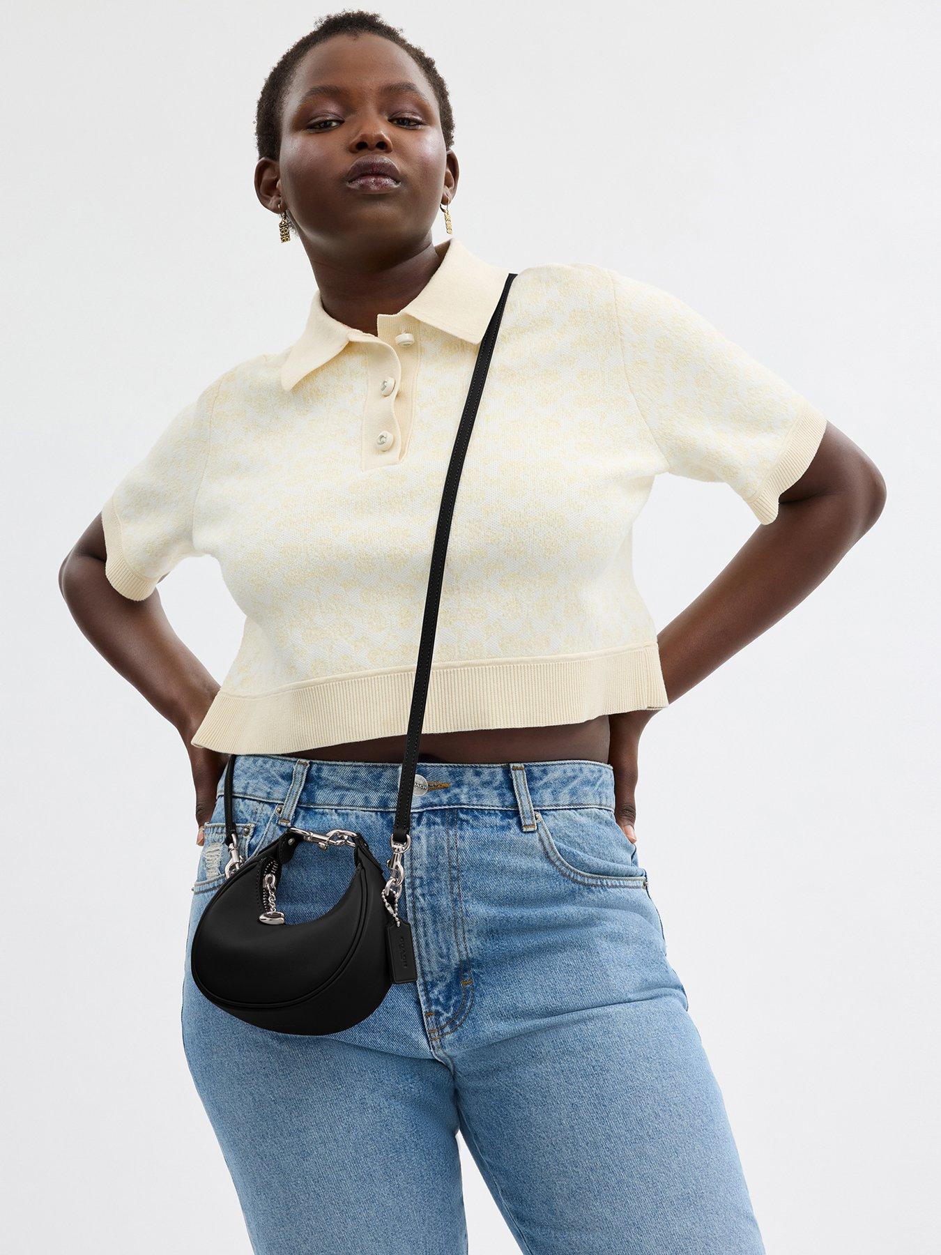 Image 5 of 5 of COACH Jonie Leather Mini Crescent Bag