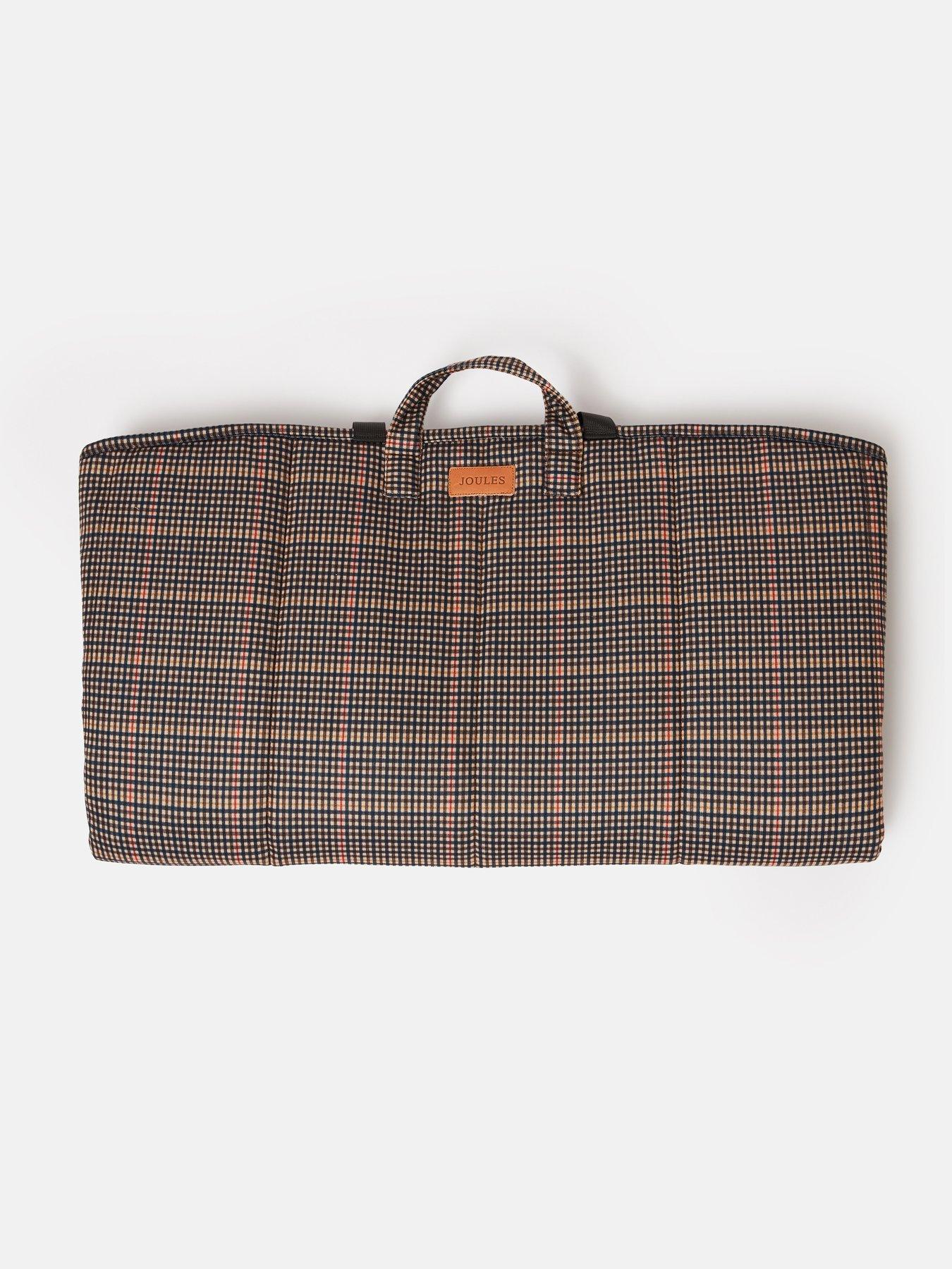 Product photograph of Joules Henson Check Travel Mat from very.co.uk