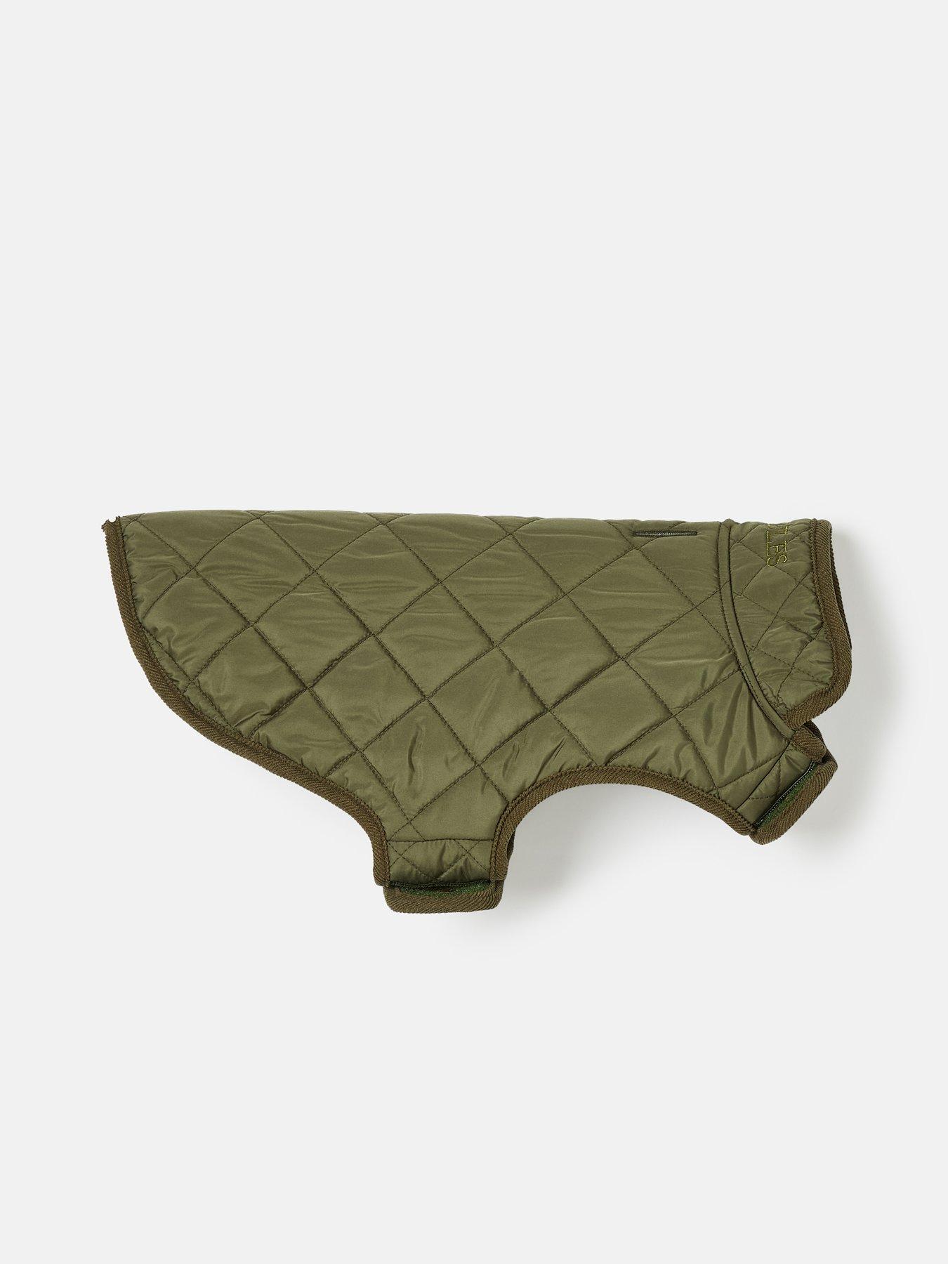 Product photograph of Joules Khaki Quilted Coat M - Large from very.co.uk