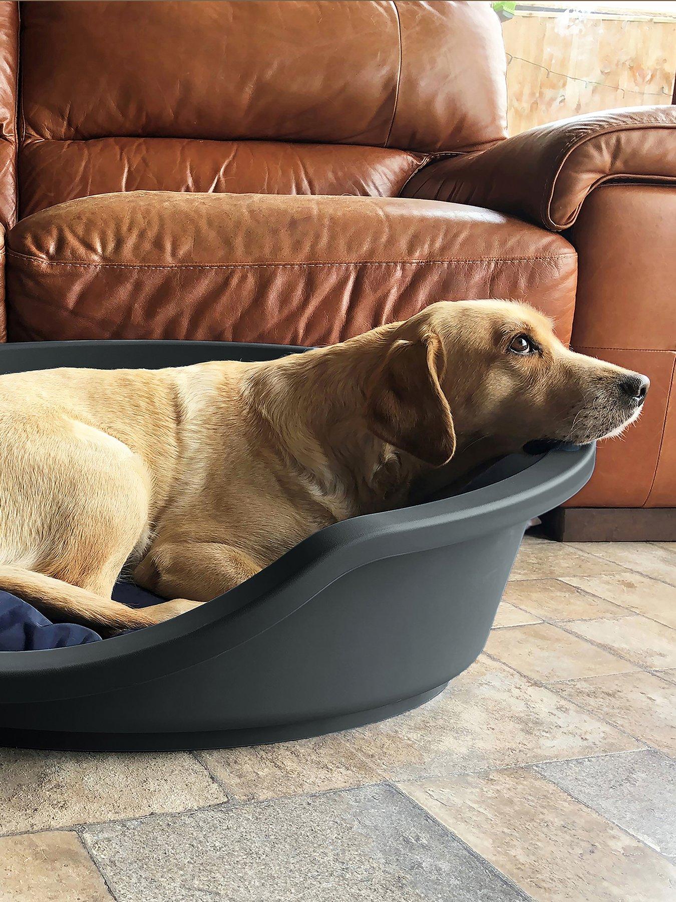 Product photograph of Rosewood Plastic Pet Bed- Grey - Medium from very.co.uk