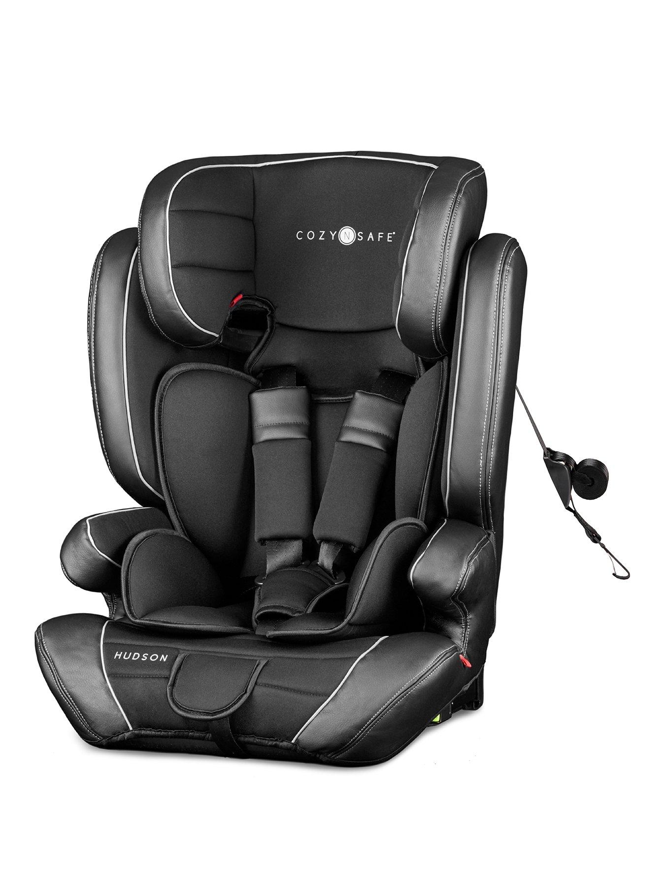 Cozy N Safe Hudson Group 1/2/3 (9-36kg) 25 KG Harness 1 - 12 years Car Seat - Black