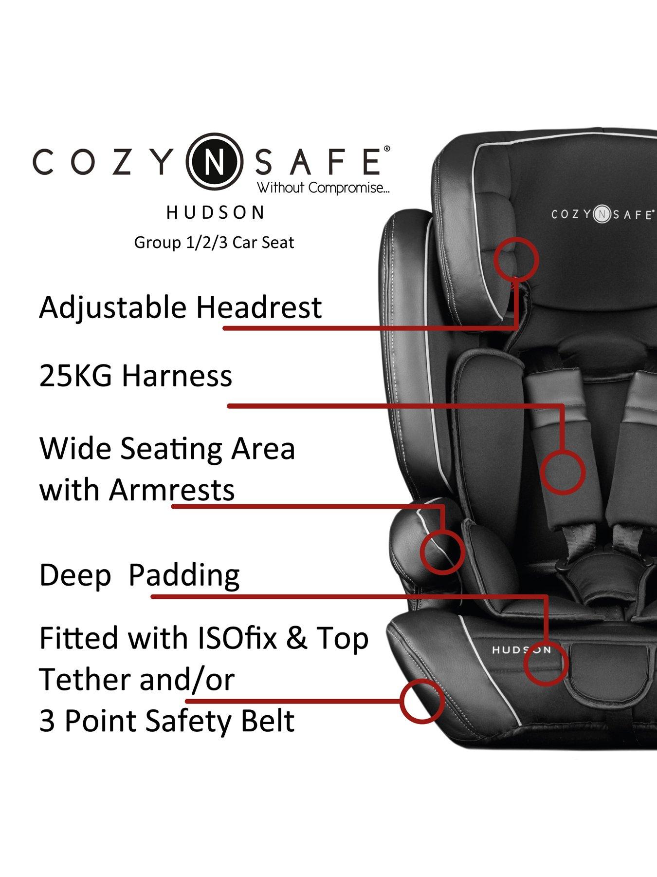 I seat gro isofix group 1 2 3 black stars car seat best sale