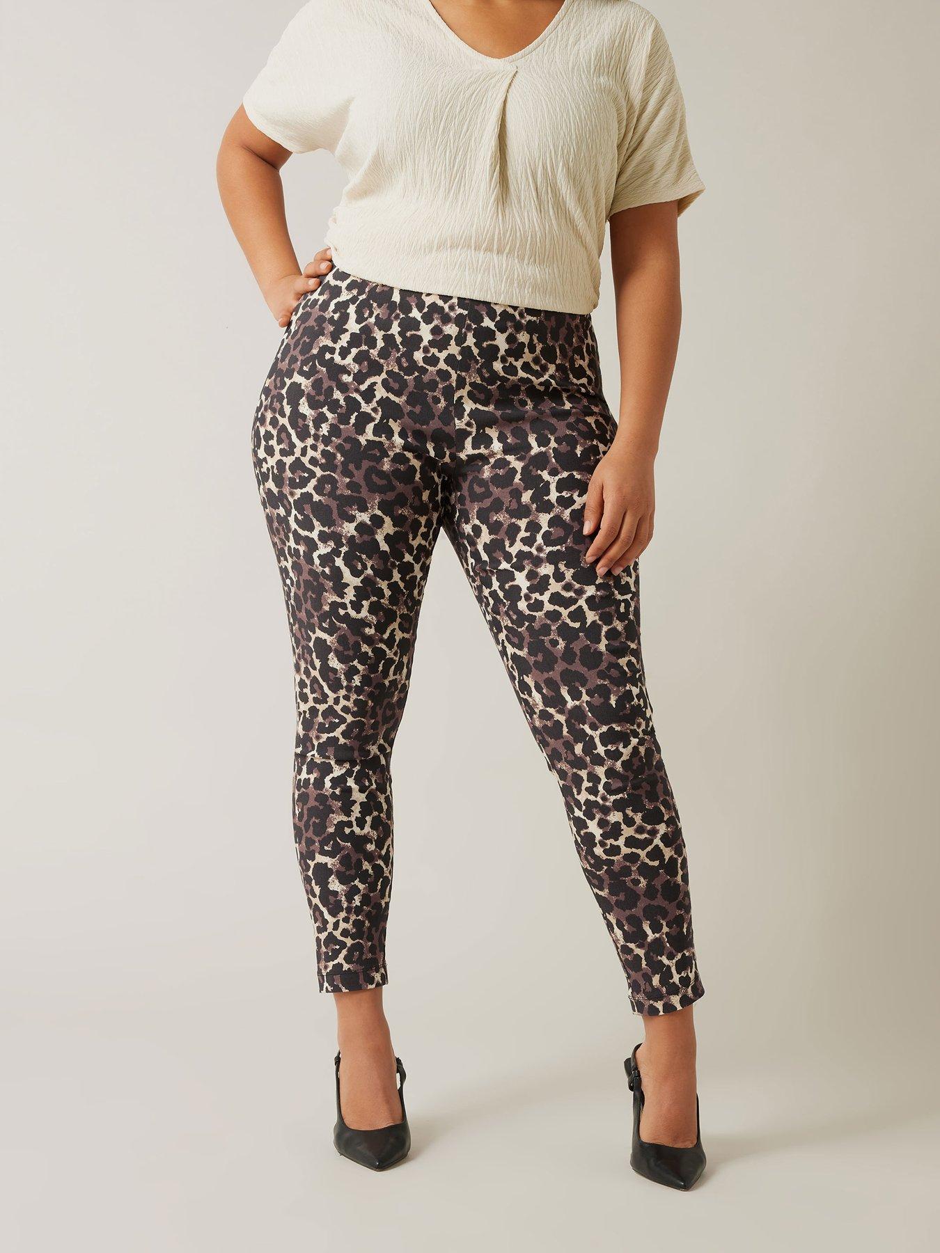 Image 1 of 4 of Evans Animal Print Bengaline Trouser